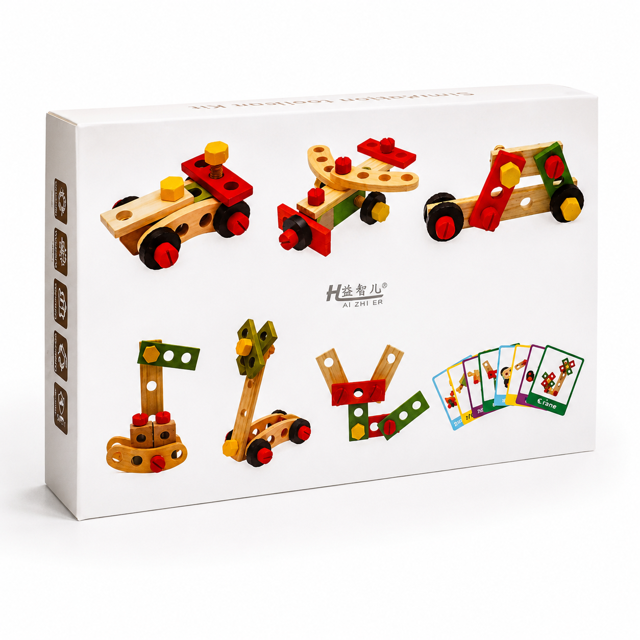 Juguete Madera Montessori Set De Herramientas Para Niños-9