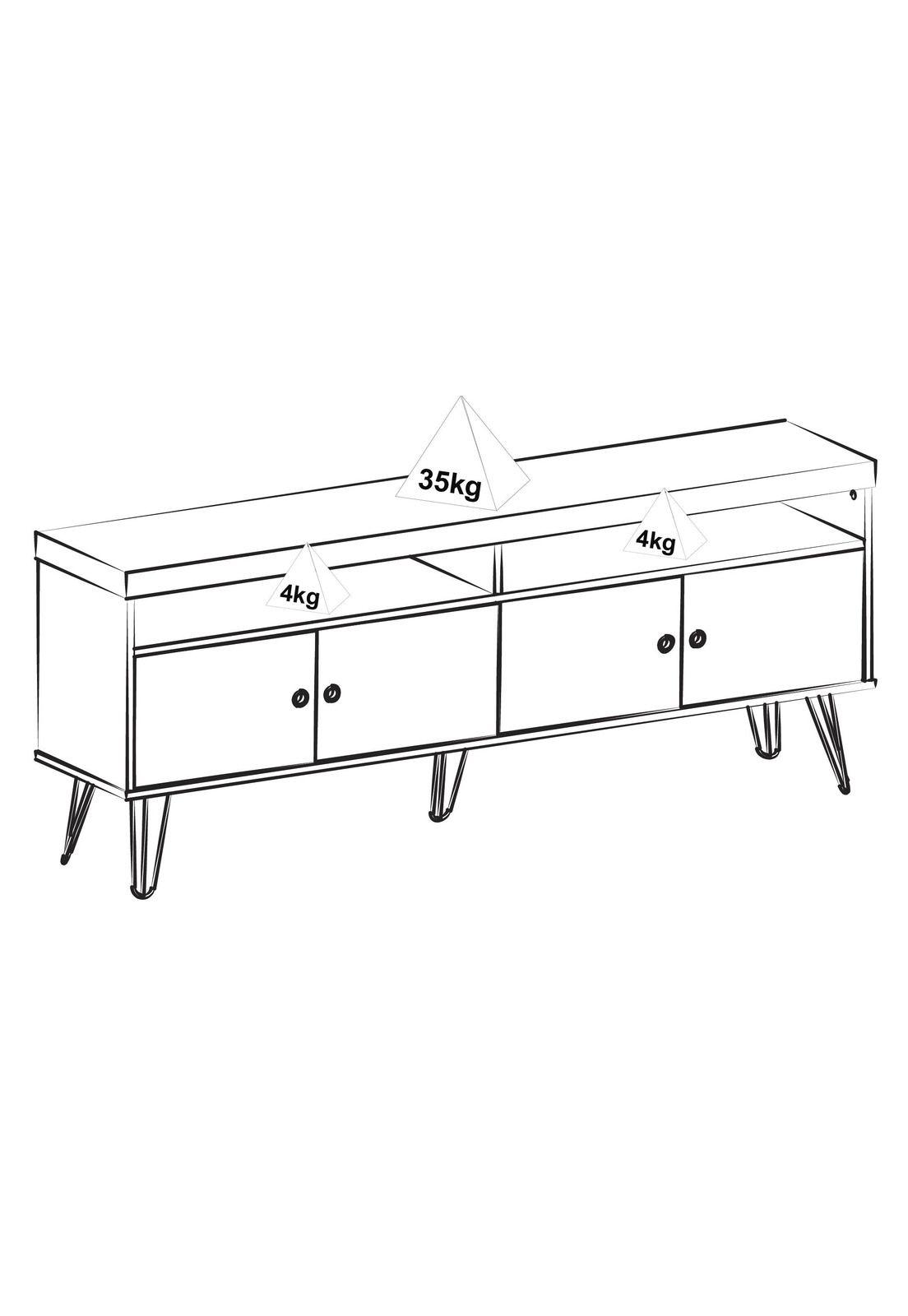 Rack TV 60" Liberty Blanco-4