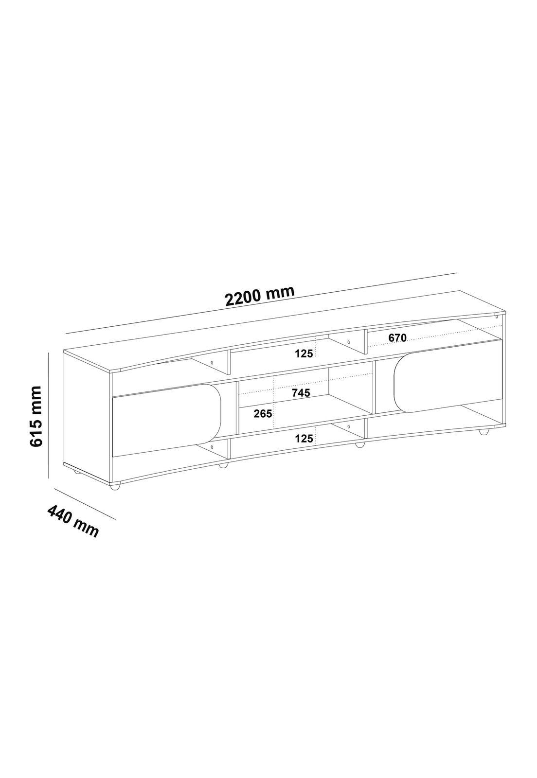 Rack TV 86" Elegance Bicolor-2