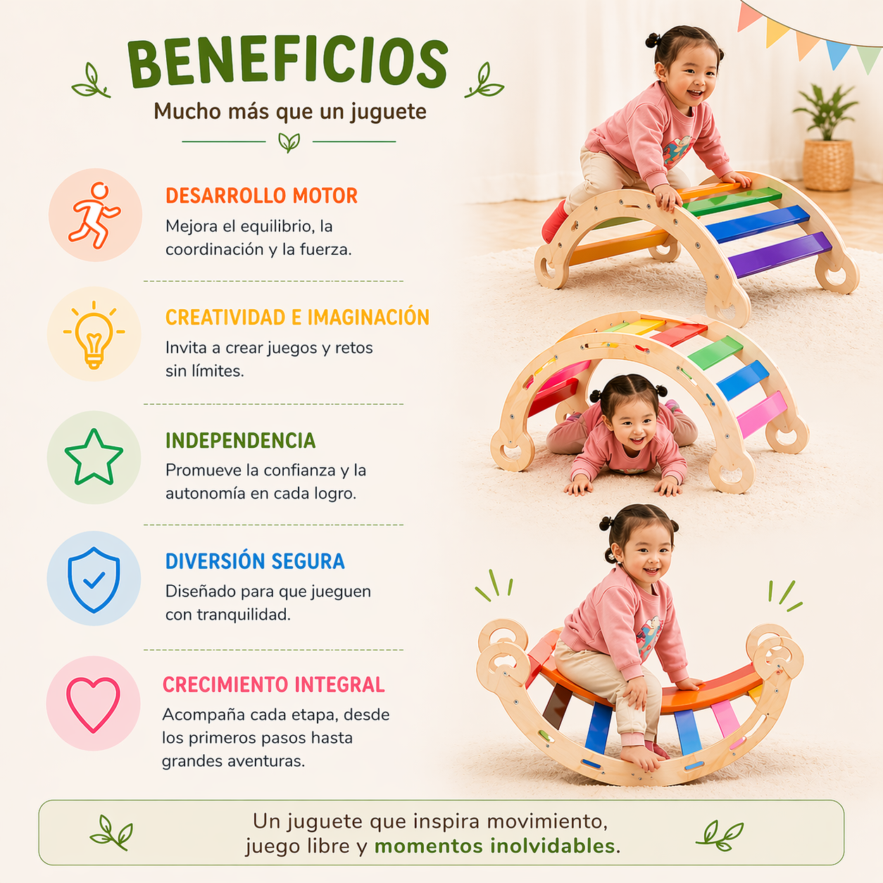 Juego Equilibrio Bebe Balance Niño Montessori Escala Colores Vkids - Escala-3