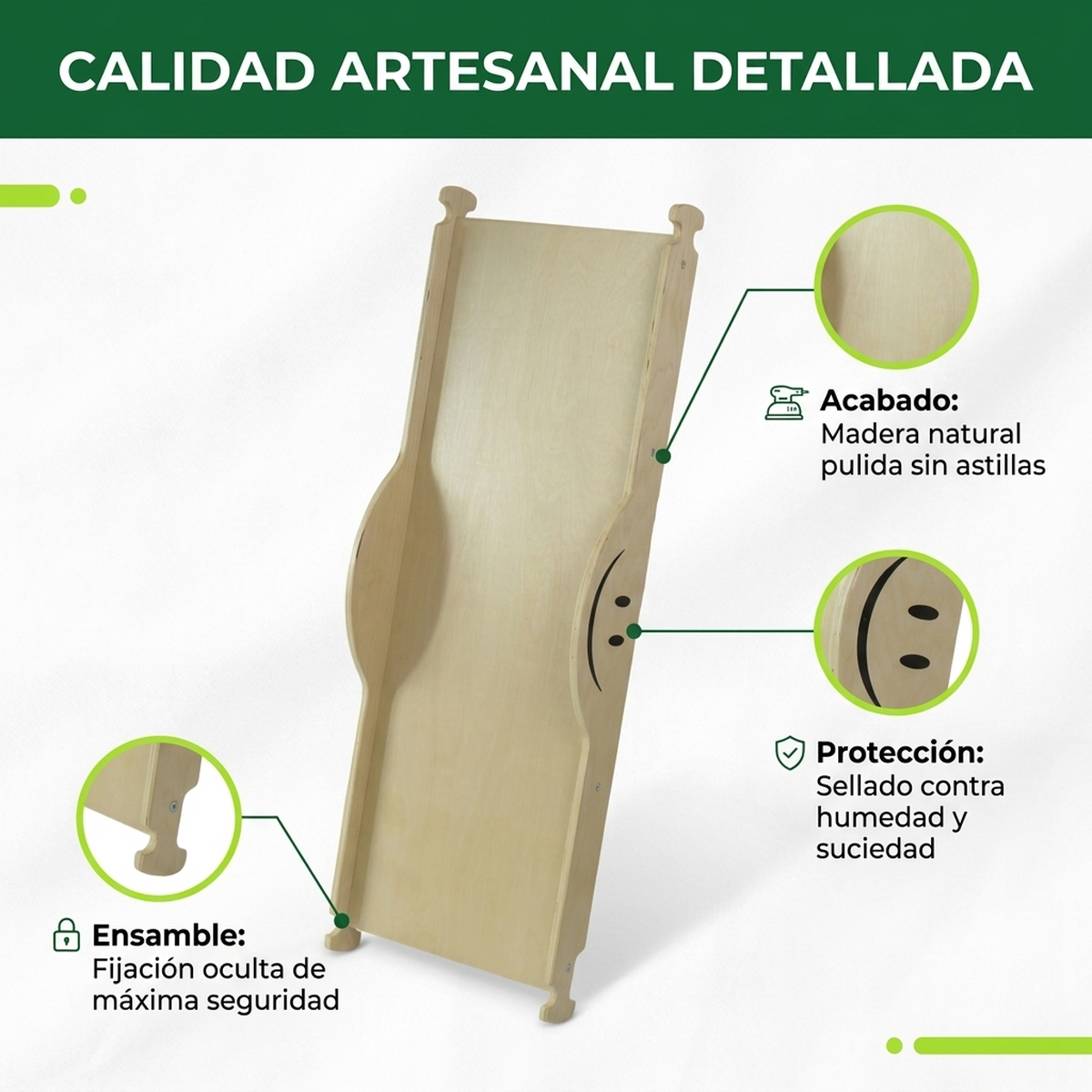 Tabla Equilibrio Madera Niños Infantil Sensorial Montessori Vkids - Tabla-2