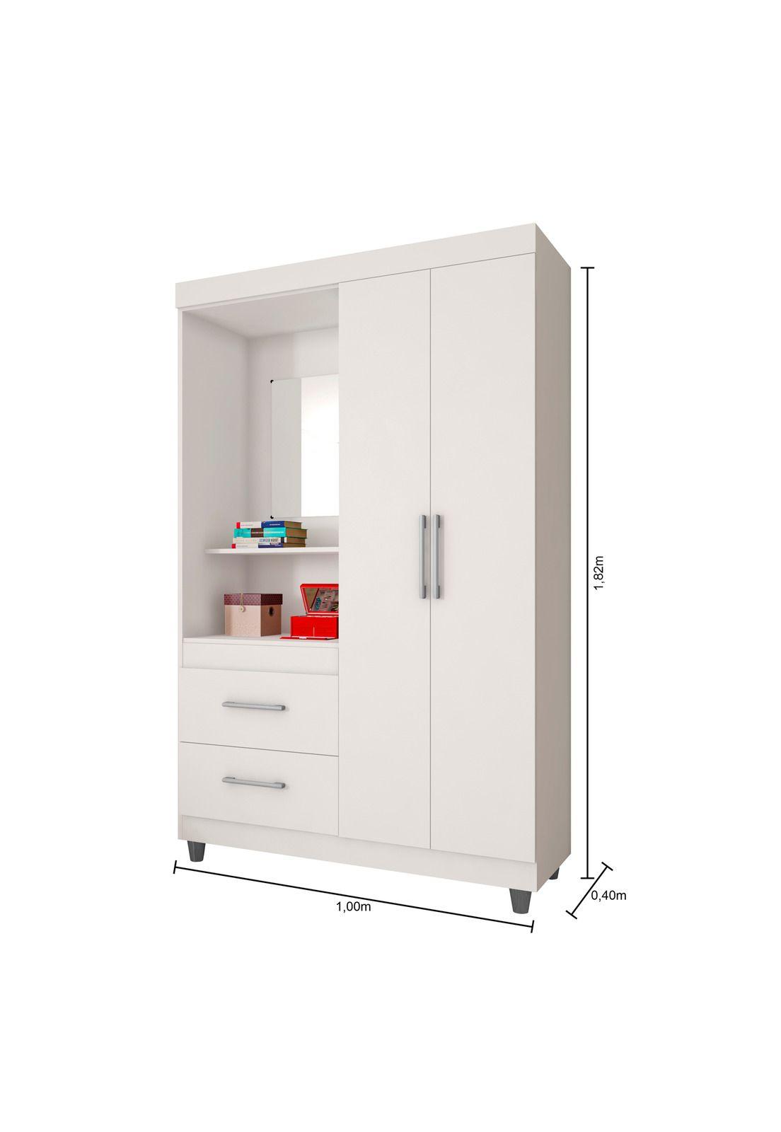 Closet 2 Puertas Lucca Blanco-2