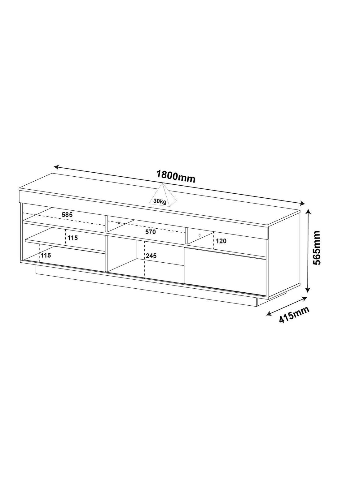 Rack de TV 60" Travis Blanco-2