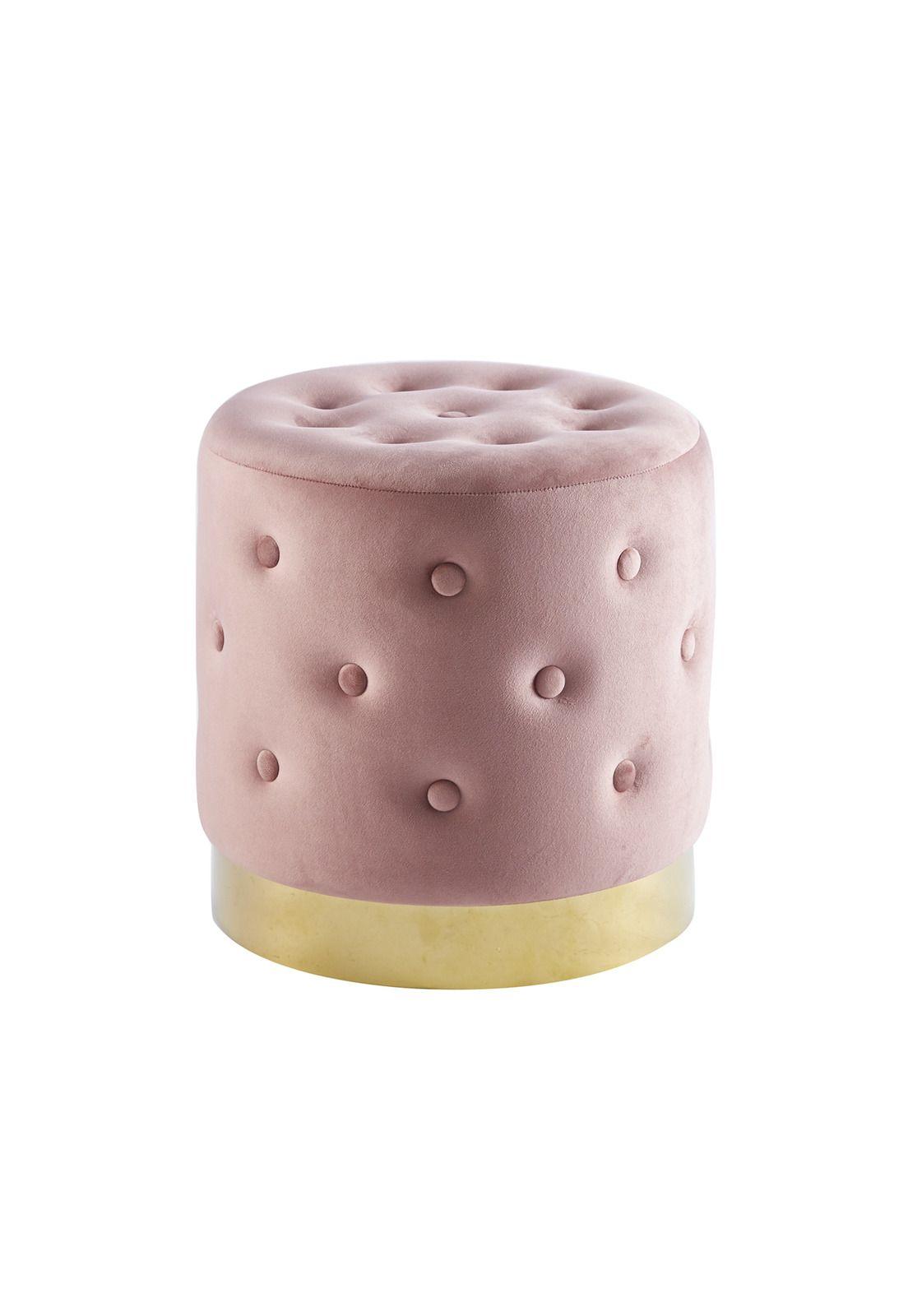 Pouf Megan Rosado Acero-0