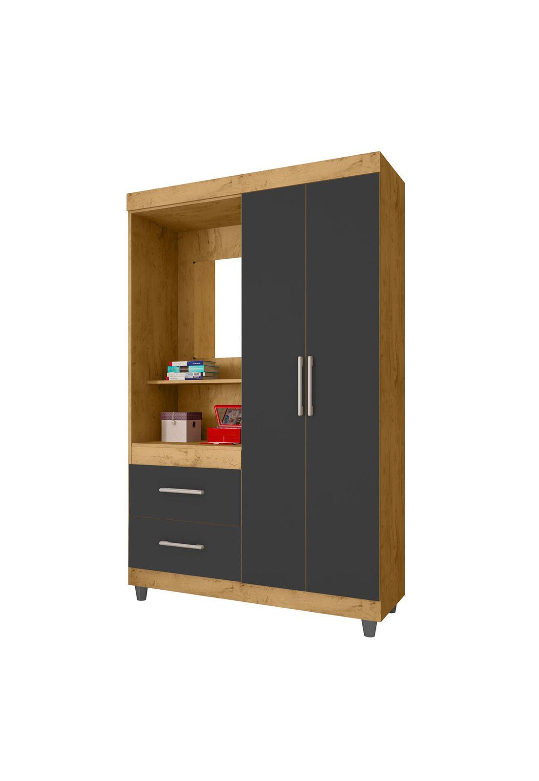 Closet 2 Puertas Lucca Grafito-0