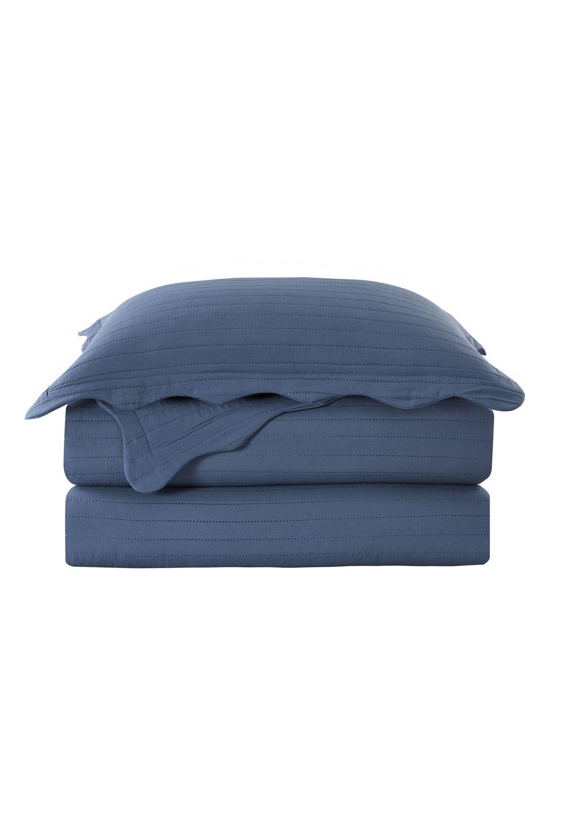 Quilt Cubrecama Lounge 2 Plazas Queen Azul-0