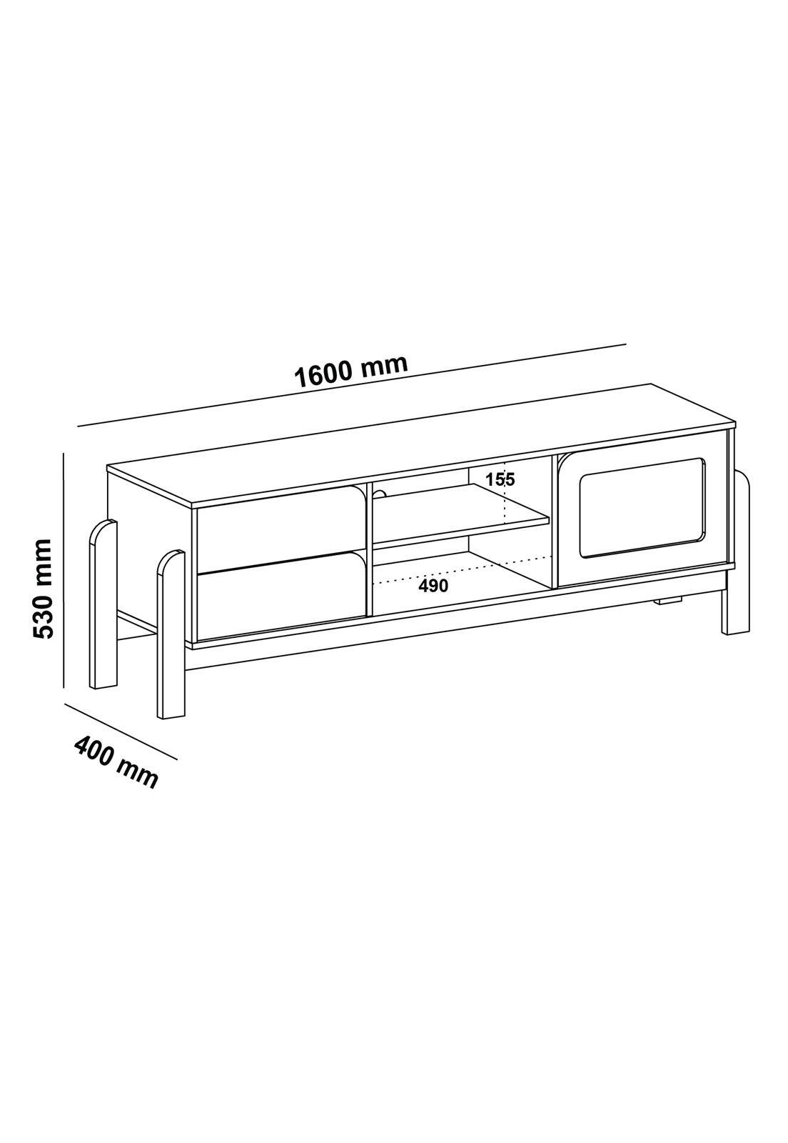Rack TV 65" Nature Terracota-2