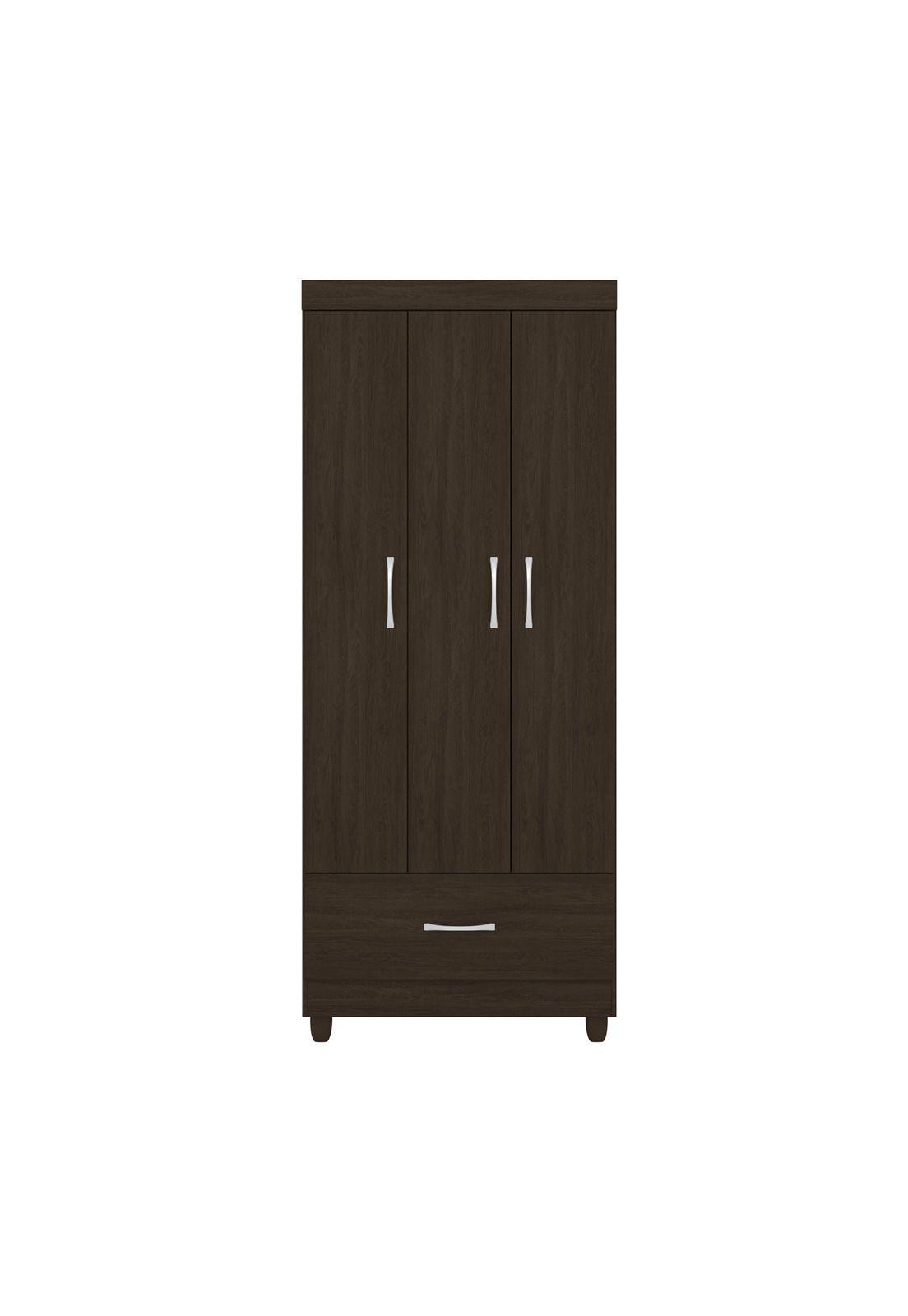 Closet 3 Puertas Prince Café Oscuro-0