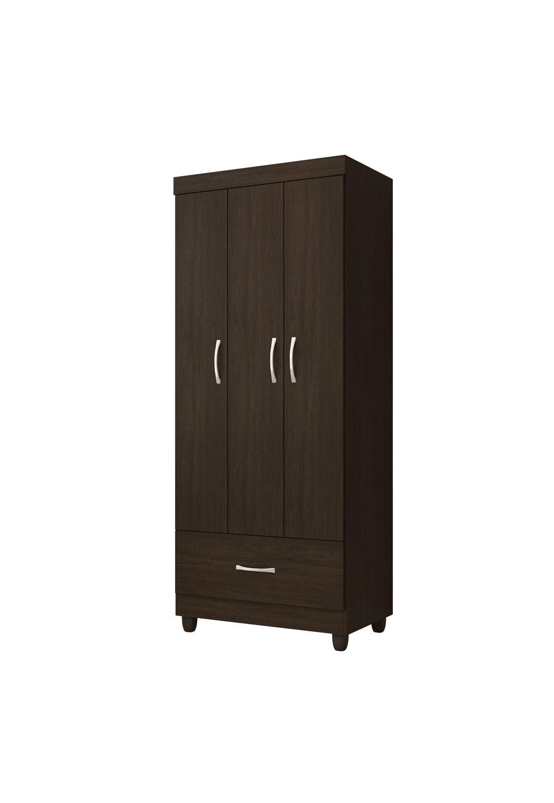 Closet 3 Puertas Prince Café Oscuro-5