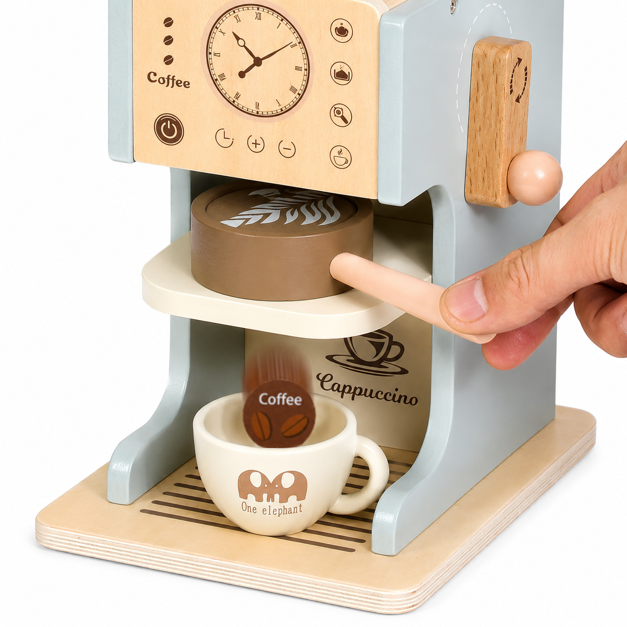 Juego Didactico Juguete Madera Set Cafetera Cocina Infantil-1