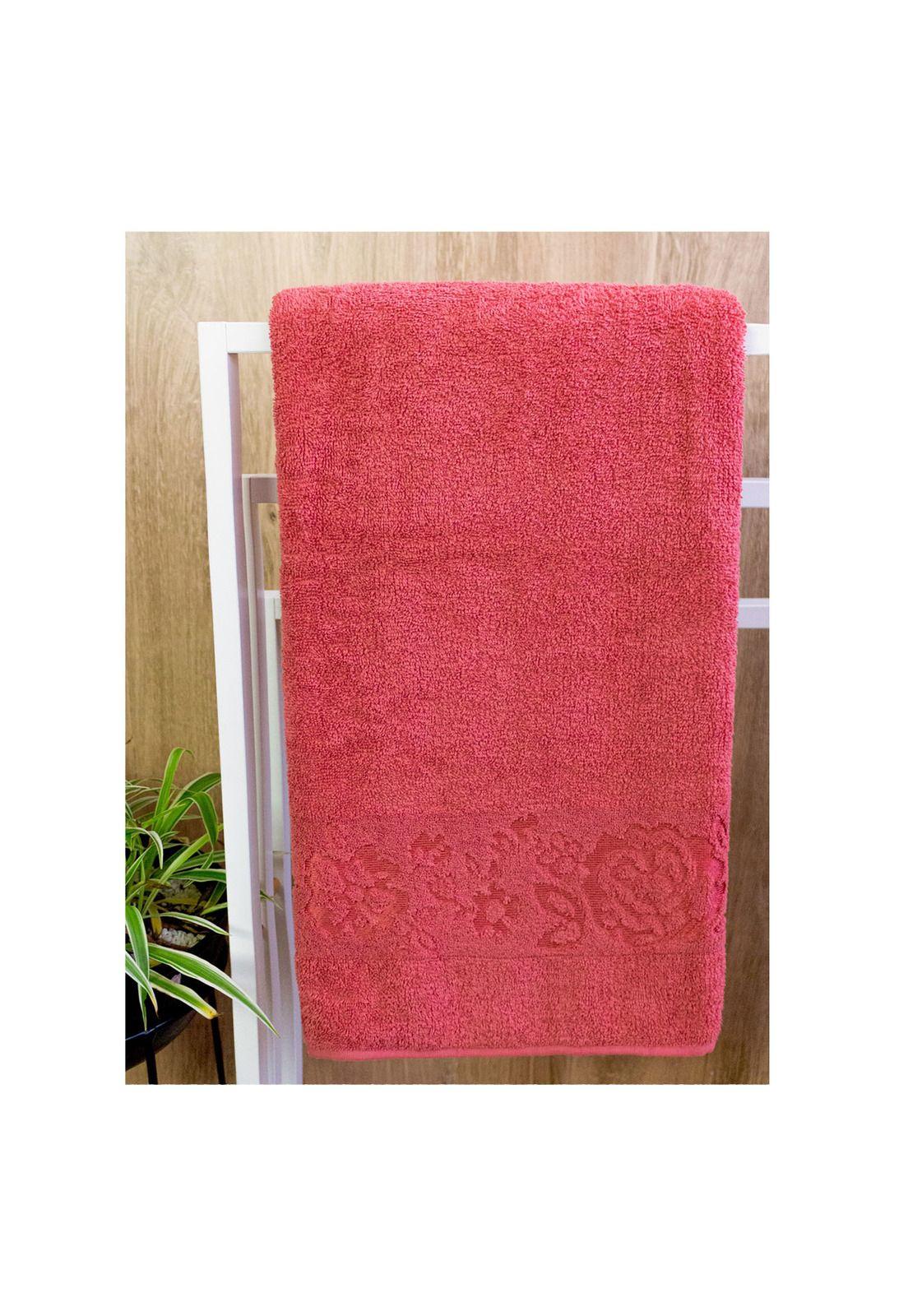 Toalla de Cara Charlotte Roja 80 x 45 cms-1