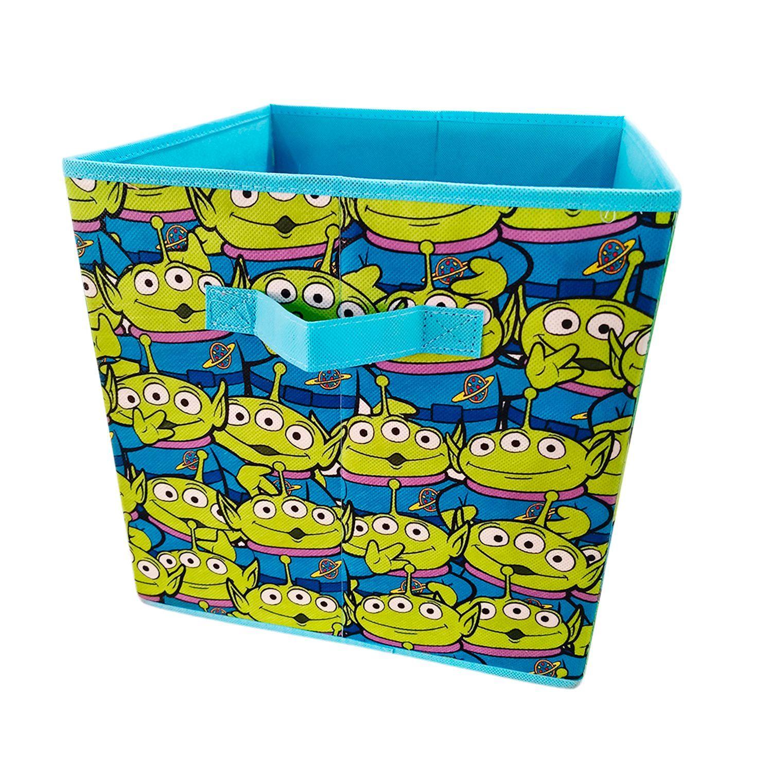Caja Organizadora Tela Alien Toy Story 5 Disney Juguetes Niño Verde 30x30 cm-2