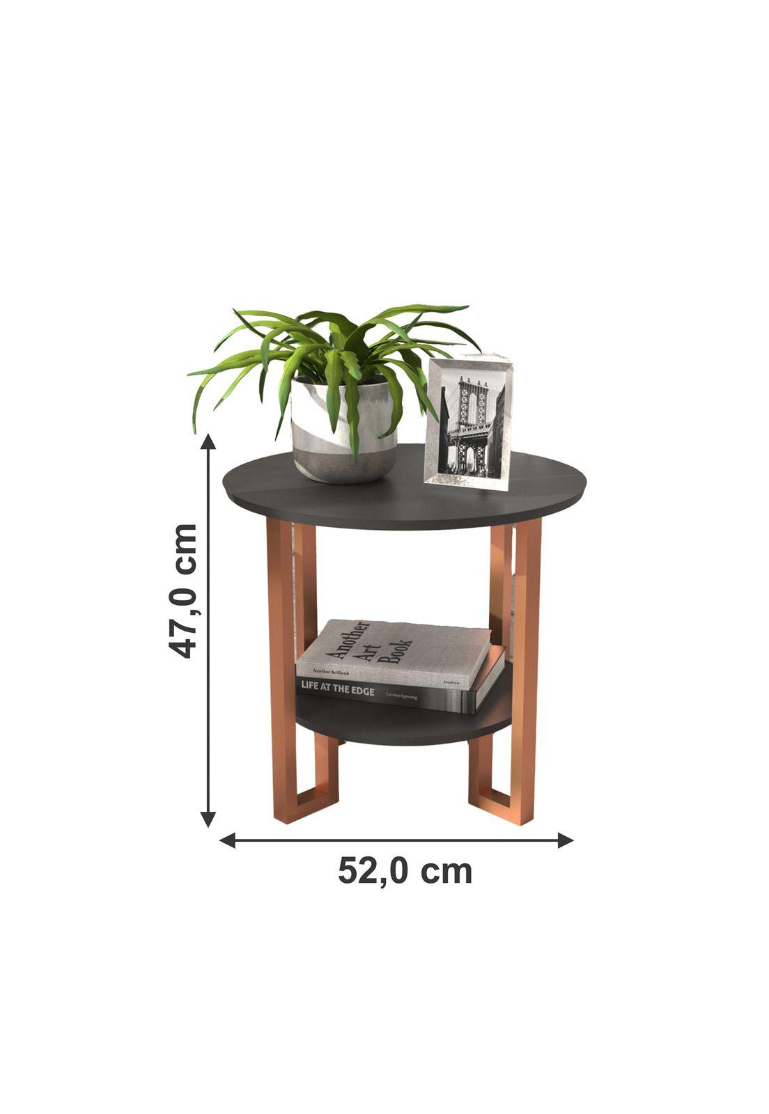 Mesa Lateral Felini Metal Negra-2