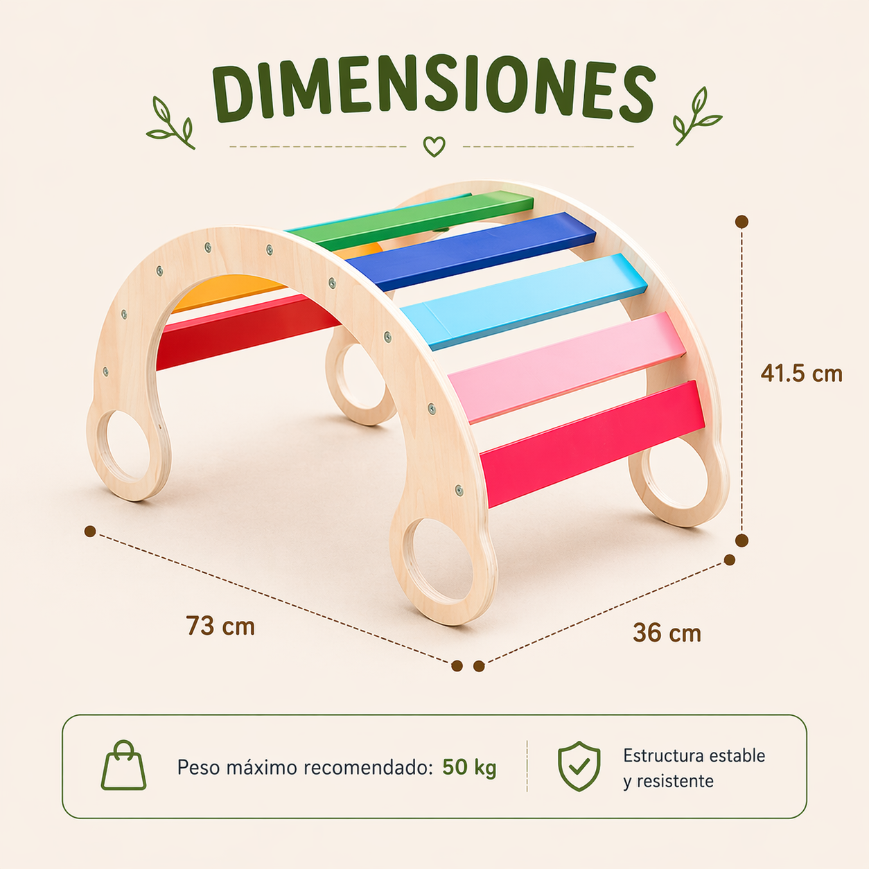 Juego Equilibrio Bebe Balance Niño Montessori Escala Colores Vkids - Escala-4