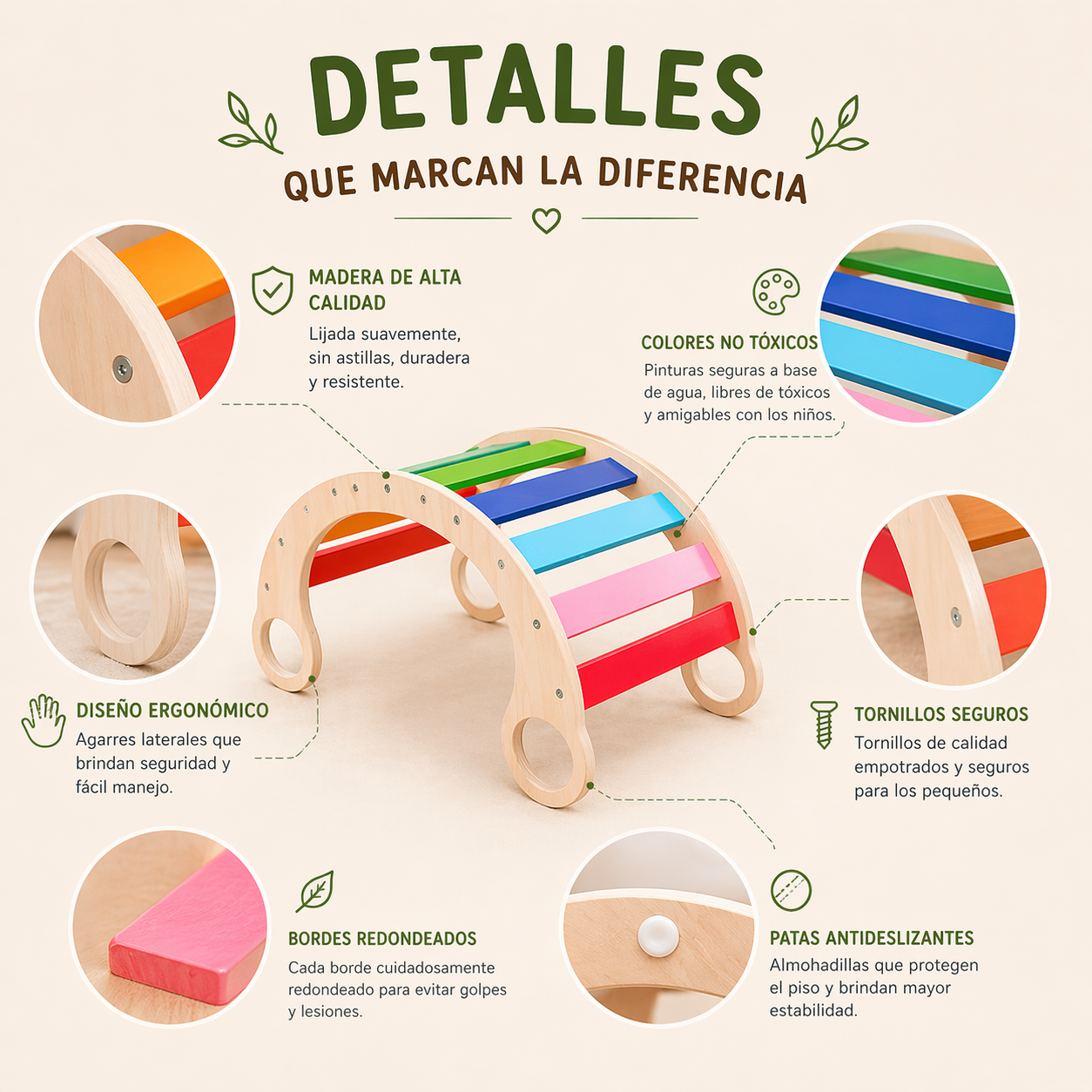 Juego Equilibrio Bebe Balance Niño Montessori Escala Colores Vkids - Escala-6