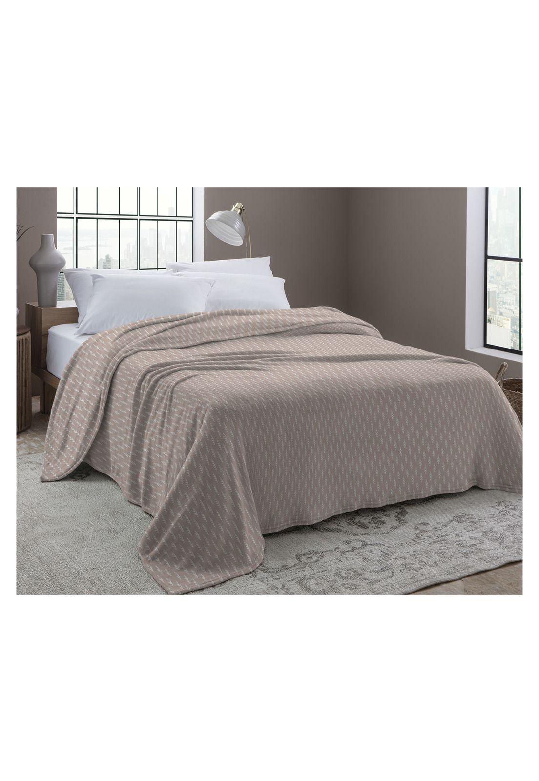 Frazada Microfibra Etnic Cama King Beige-1