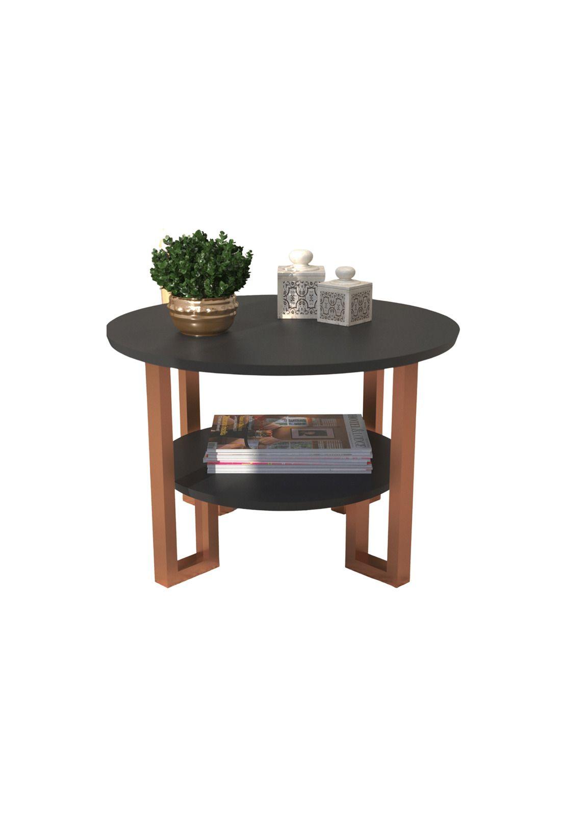 Mesa de Centro Felini Metal Negra-0