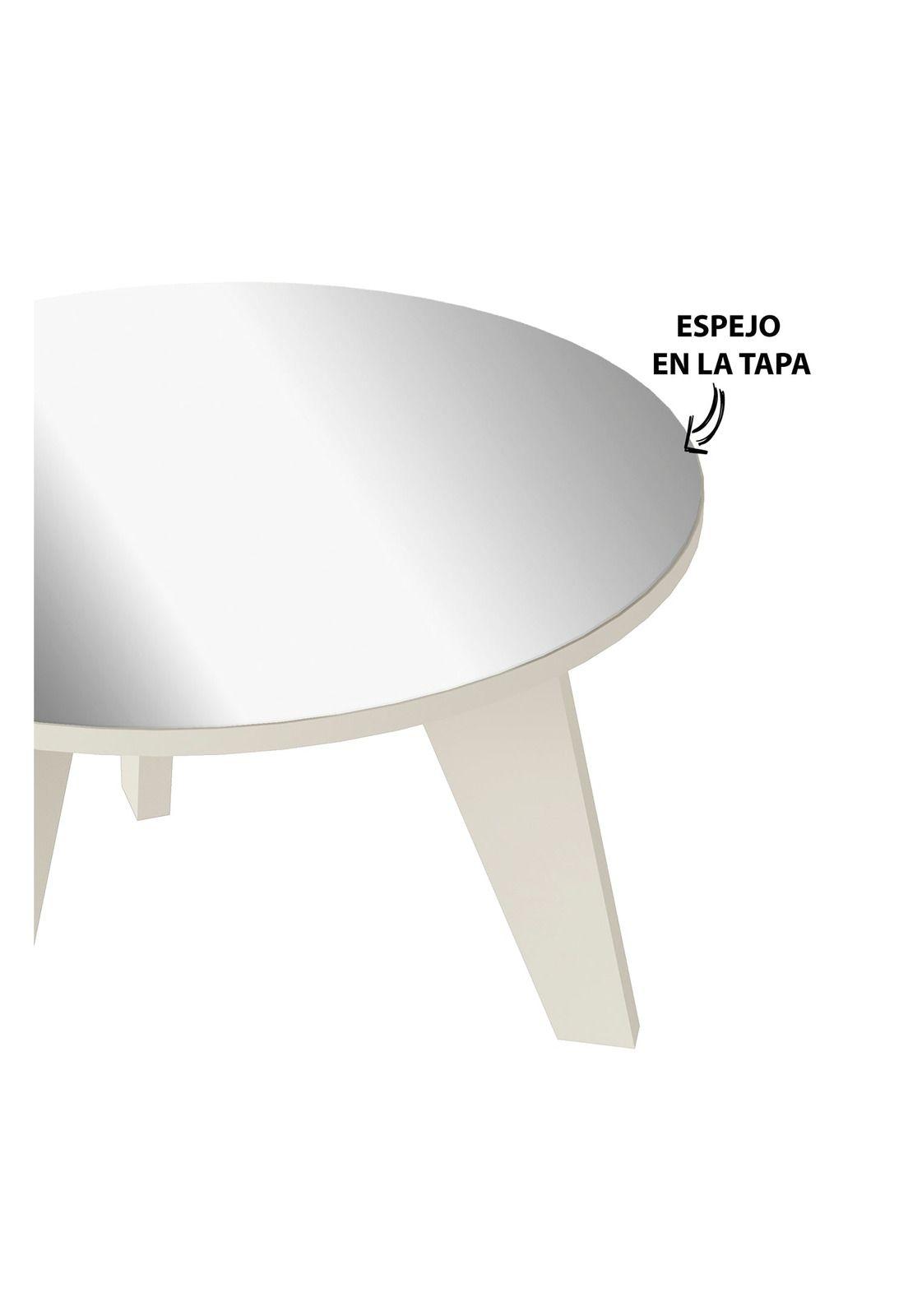 Mesa de Centro España Espejo Blanca-3