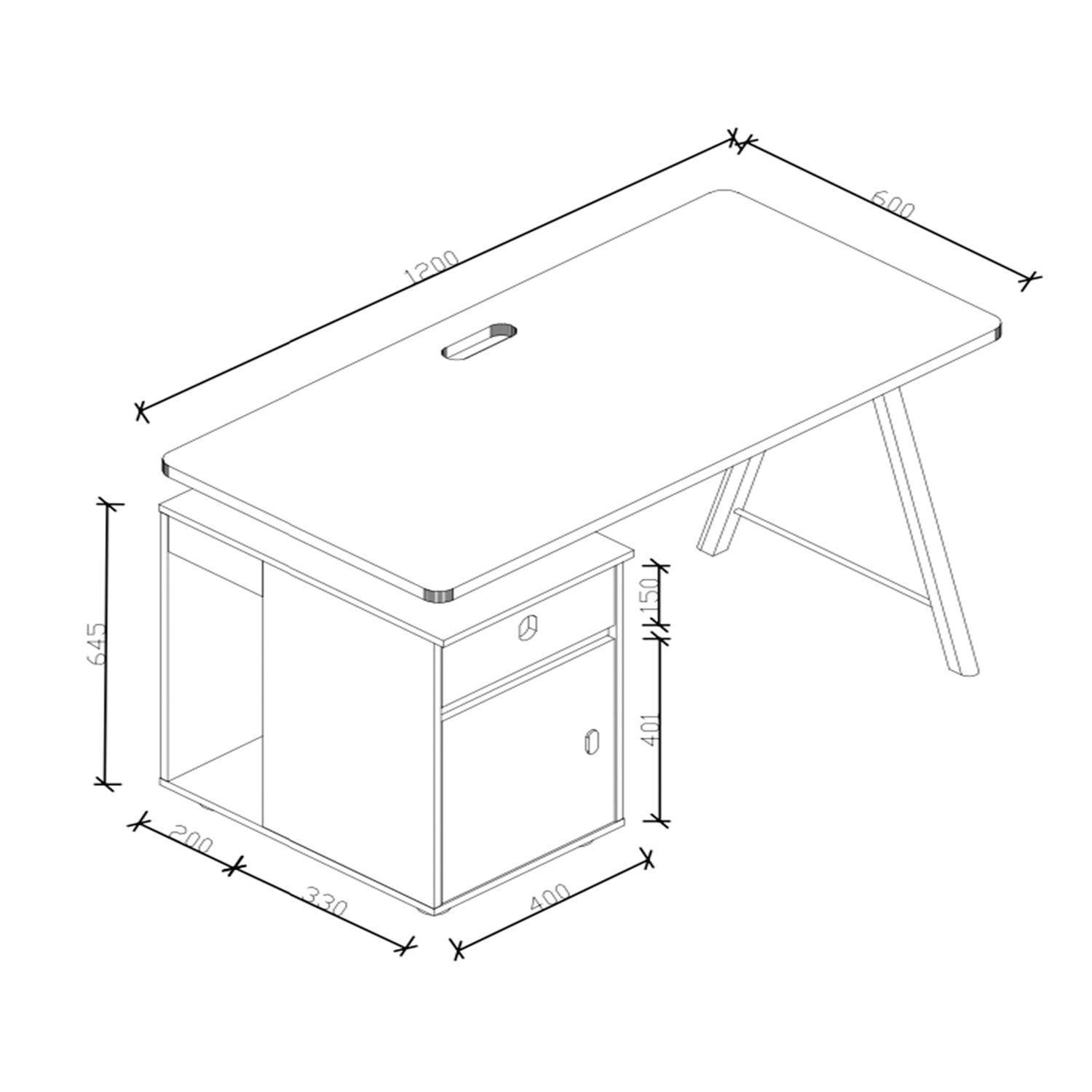 Escritorio Metrik 120x60 cms-2