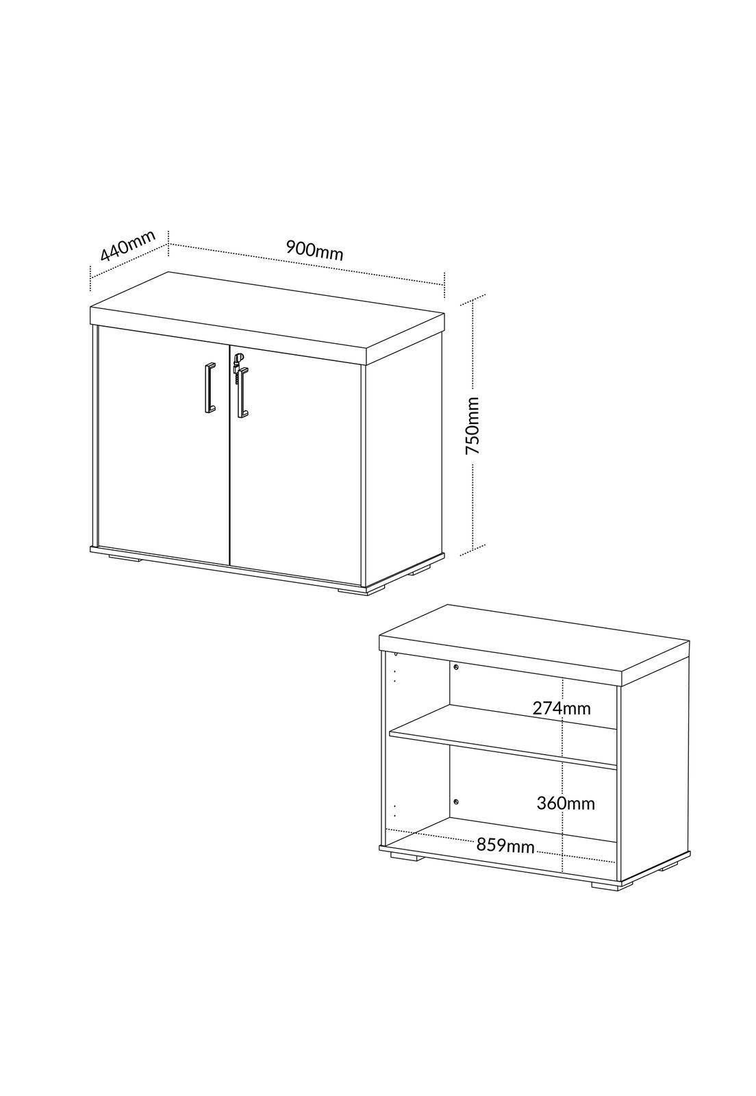Estante Organizador Delux Blanco con roble-2