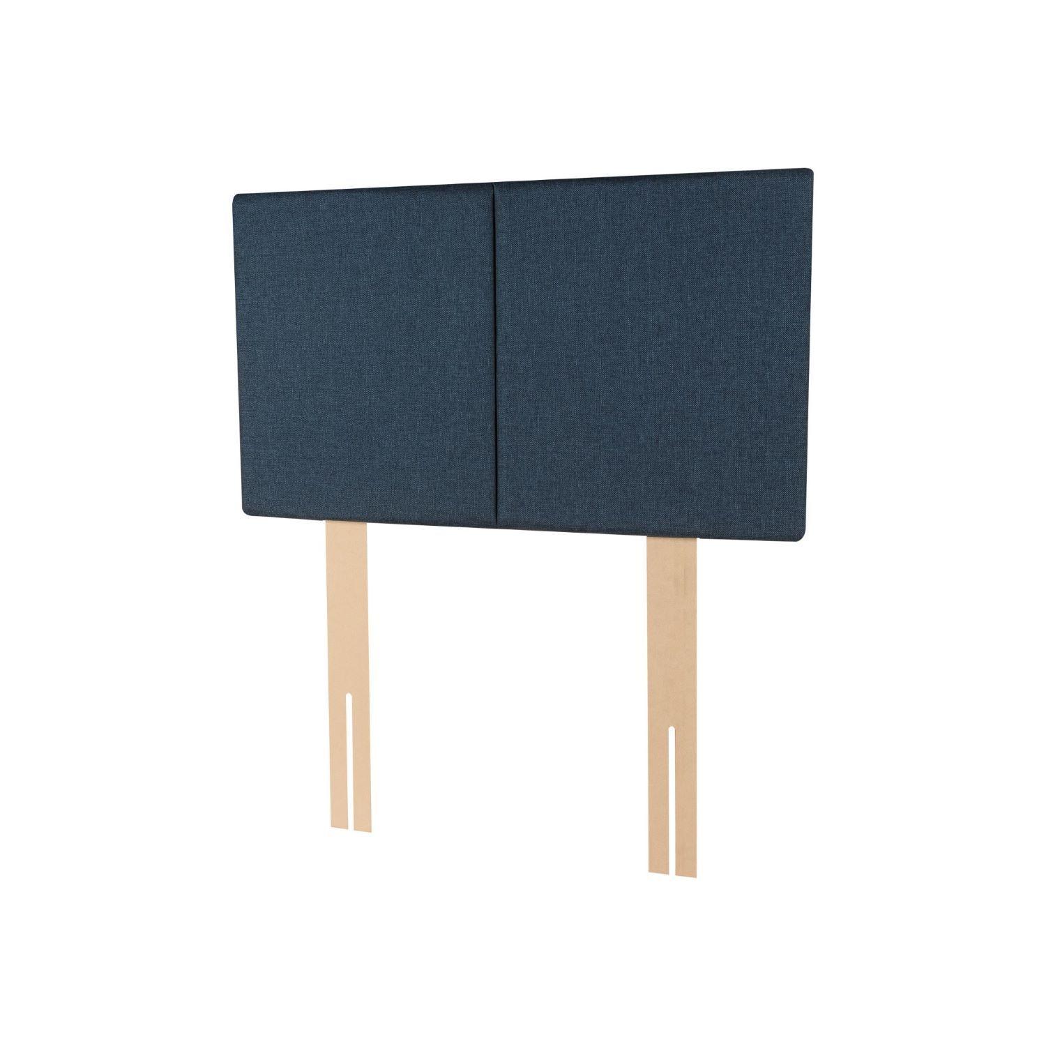 Cama Europea 1 Plaza 190 Plus Respaldo Everest azul-1