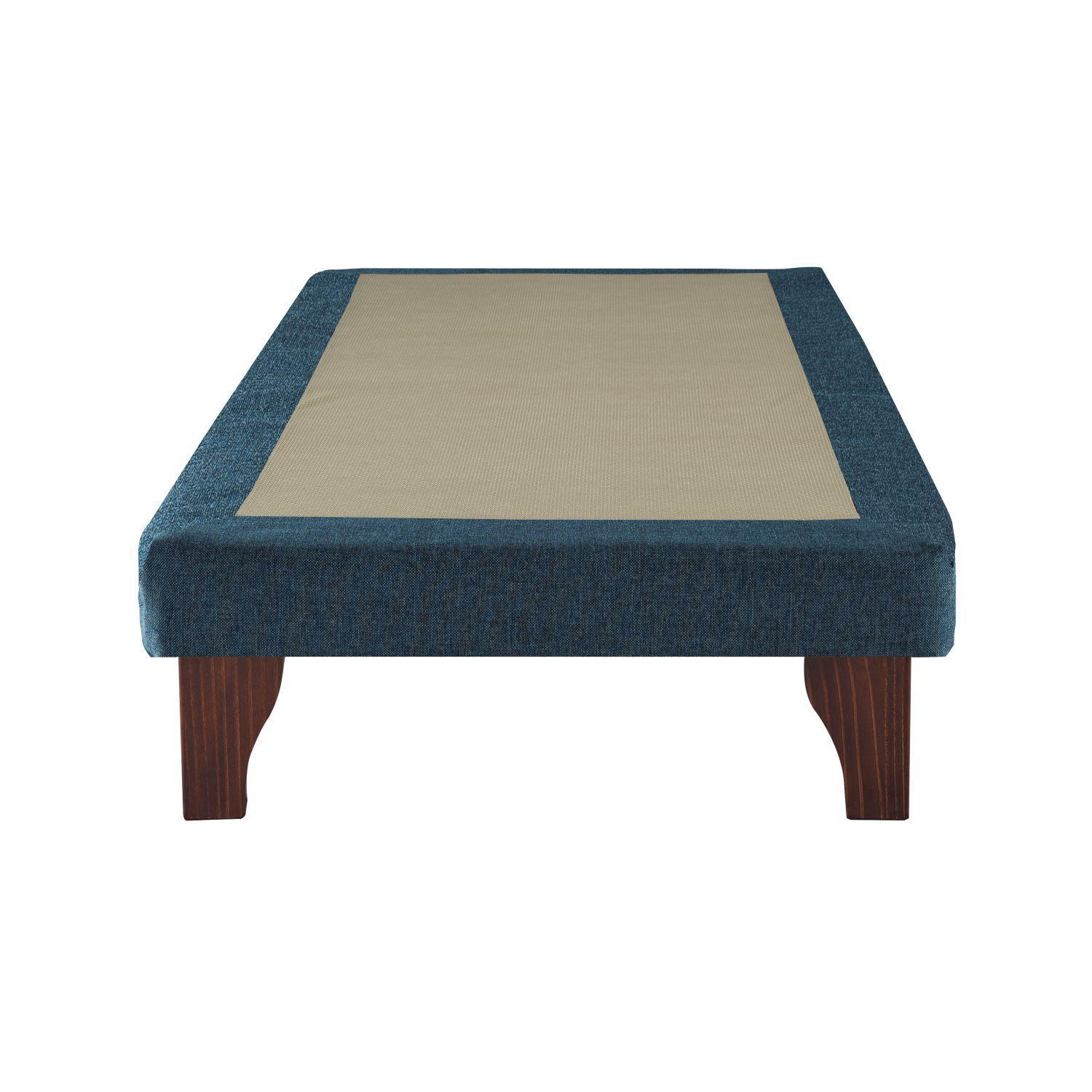 Cama Europea 1 Plaza 190 Plus Respaldo Atacama azul-2