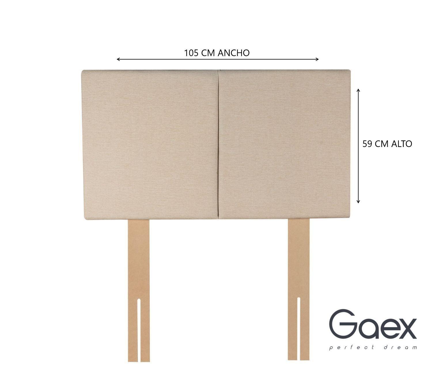 Cama 1.5 Plaza Europea 190 Respaldo Everest-3