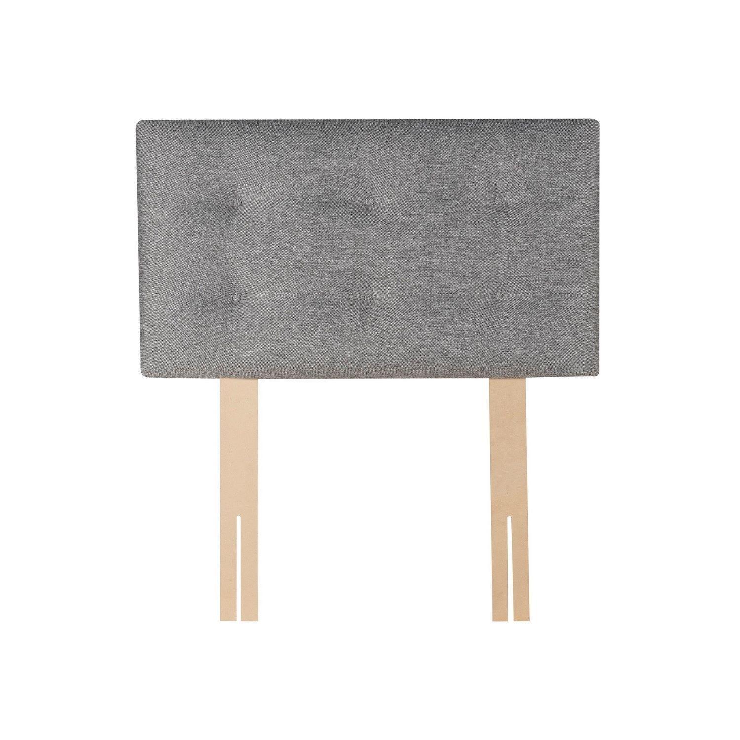 Cama Europea 1 5 Plaza 190 Plus Respaldo Berna gris-2