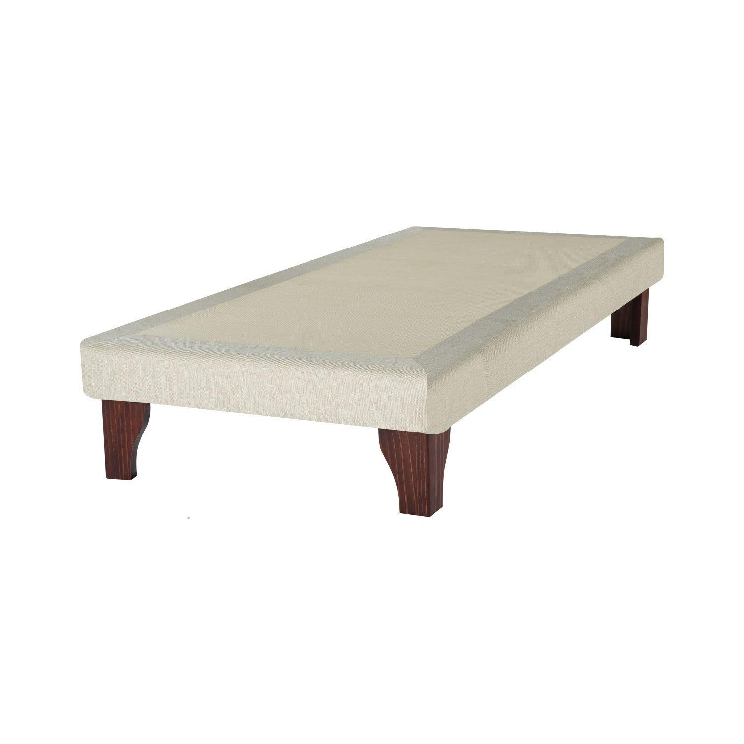 Cama Europea 1 Plaza 190 Plus Respaldo Atacama crudo-3