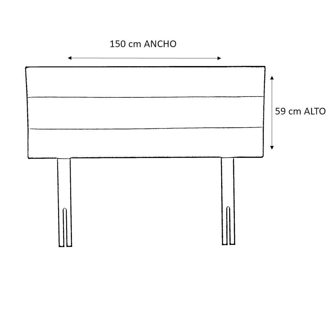 Cama 2 Plaza Europea 190 Respaldo Atacama-3