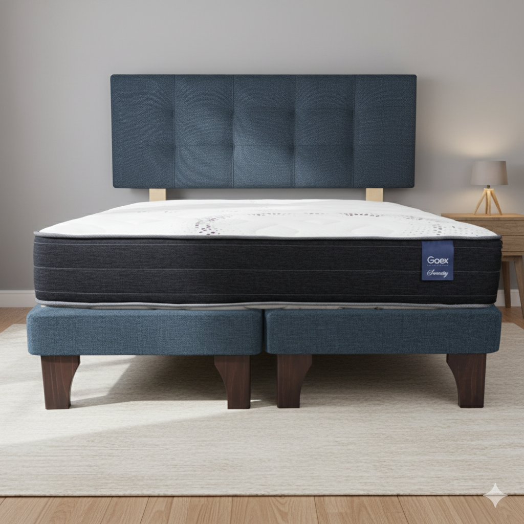 Cama 2 Plazas Europea 190 Respaldo Ginebra-2