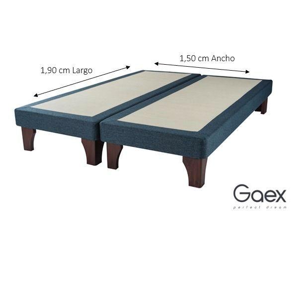 Cama 2 Plazas Europea 190 Respaldo Ginebra-2