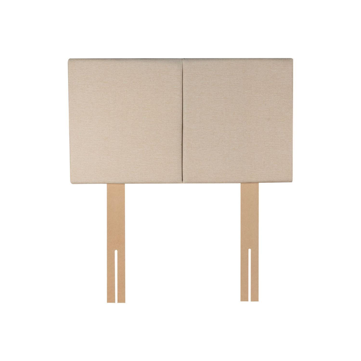 Cama Europea 1 Plaza 200 Plus Respaldo Everest crudo-2