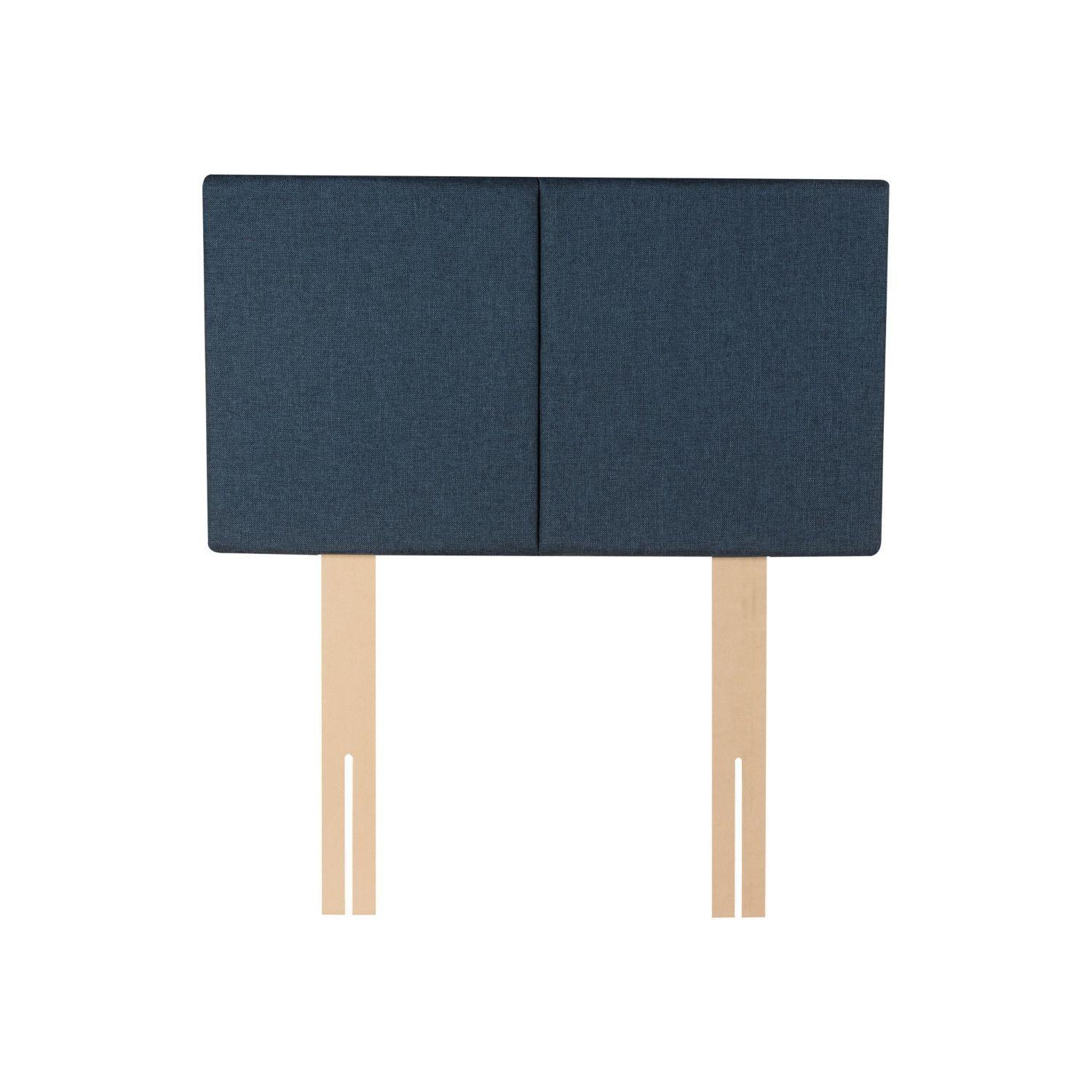 Cama Europea 1 5 Plaza 190 Plus Respaldo Everest azul-2