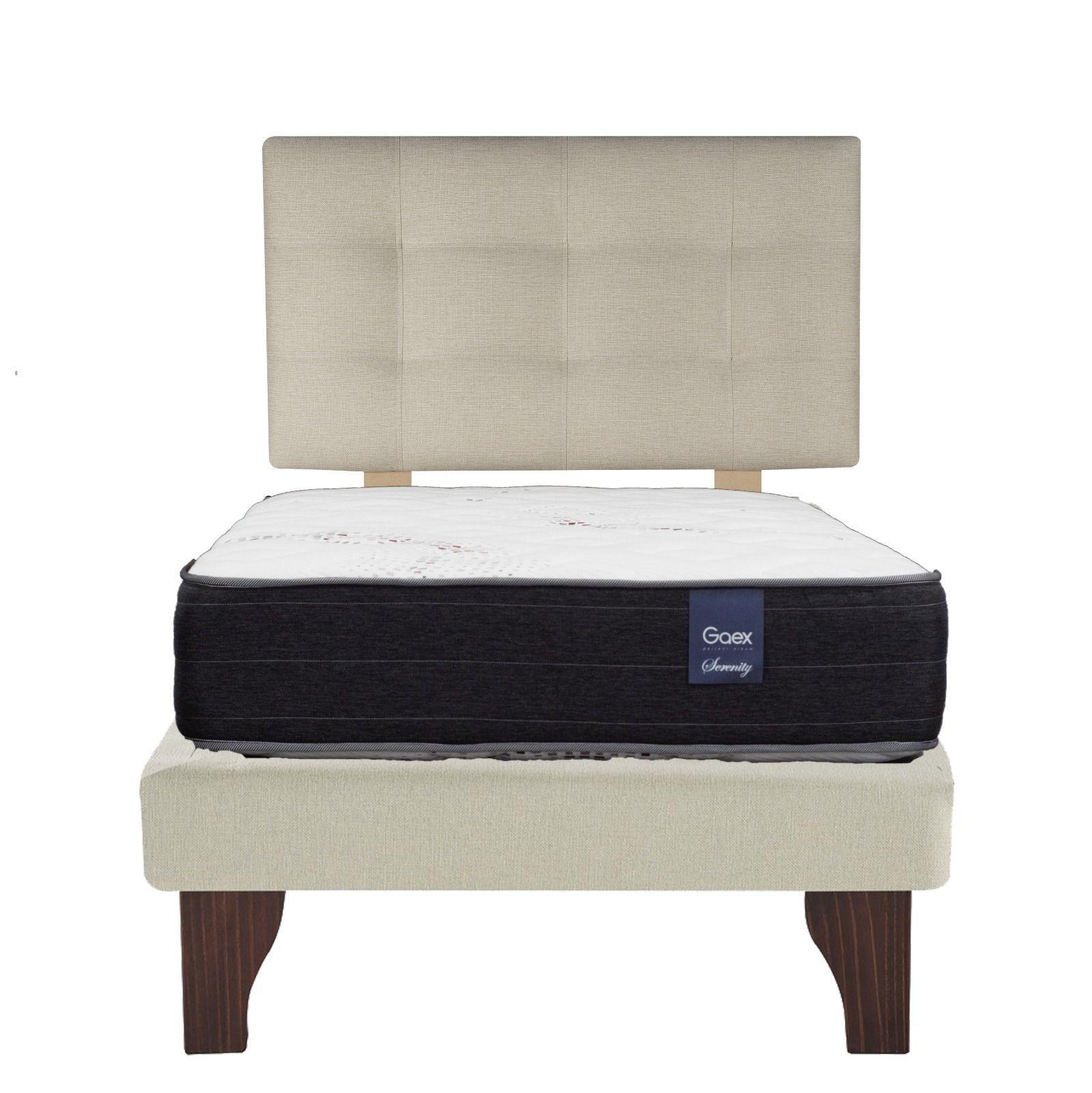 Cama 1.5 Plaza Europea 190 Respaldo Ginebra-1