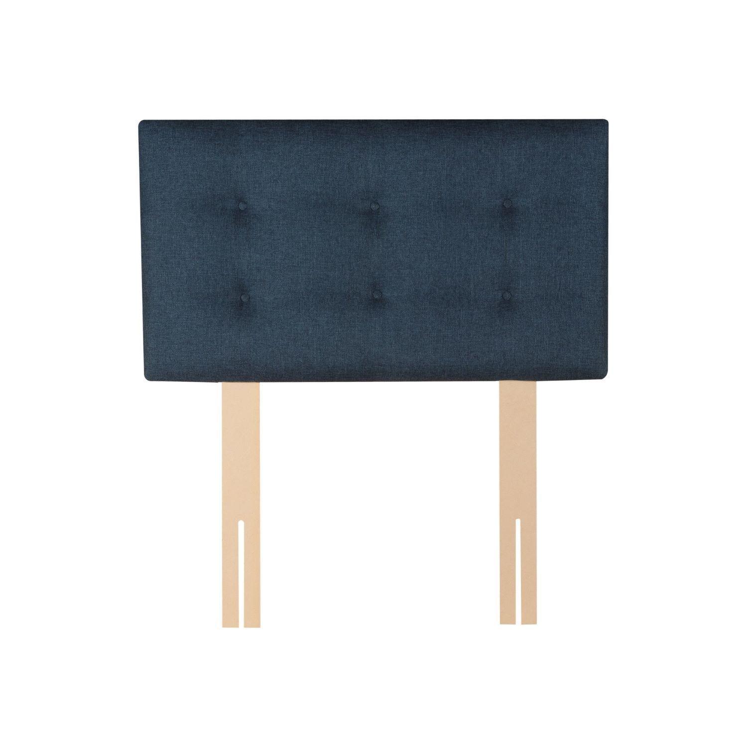 Cama Europea 1 Plaza 190 Plus Respaldo Berna Azul-2