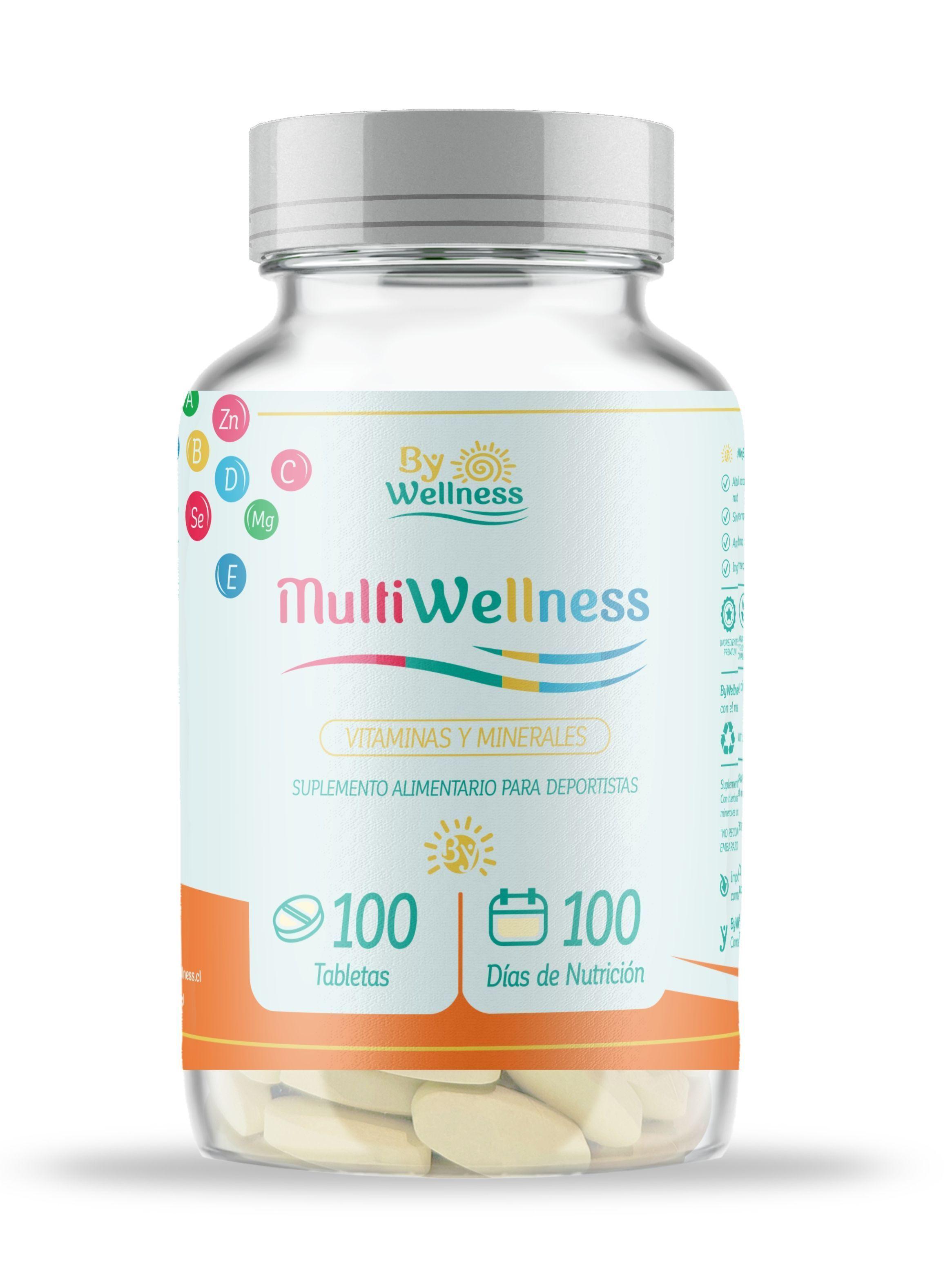 Multiwellness C/Ginseng, 100 Tabletas, ByWellness-0