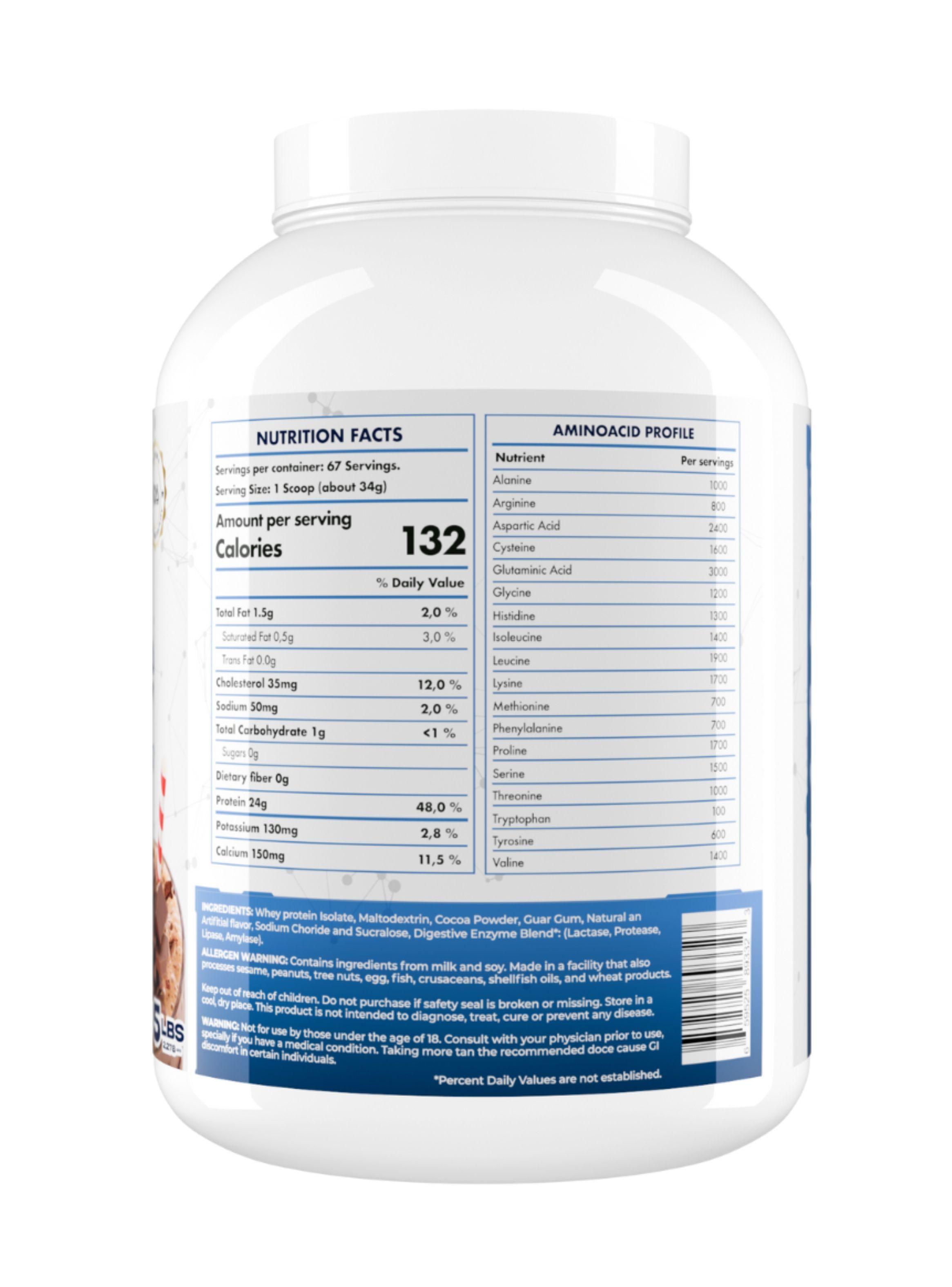 Iso Genetic Chocolate Milkshake 0% Azucar, Fusion Genetic Lab -2