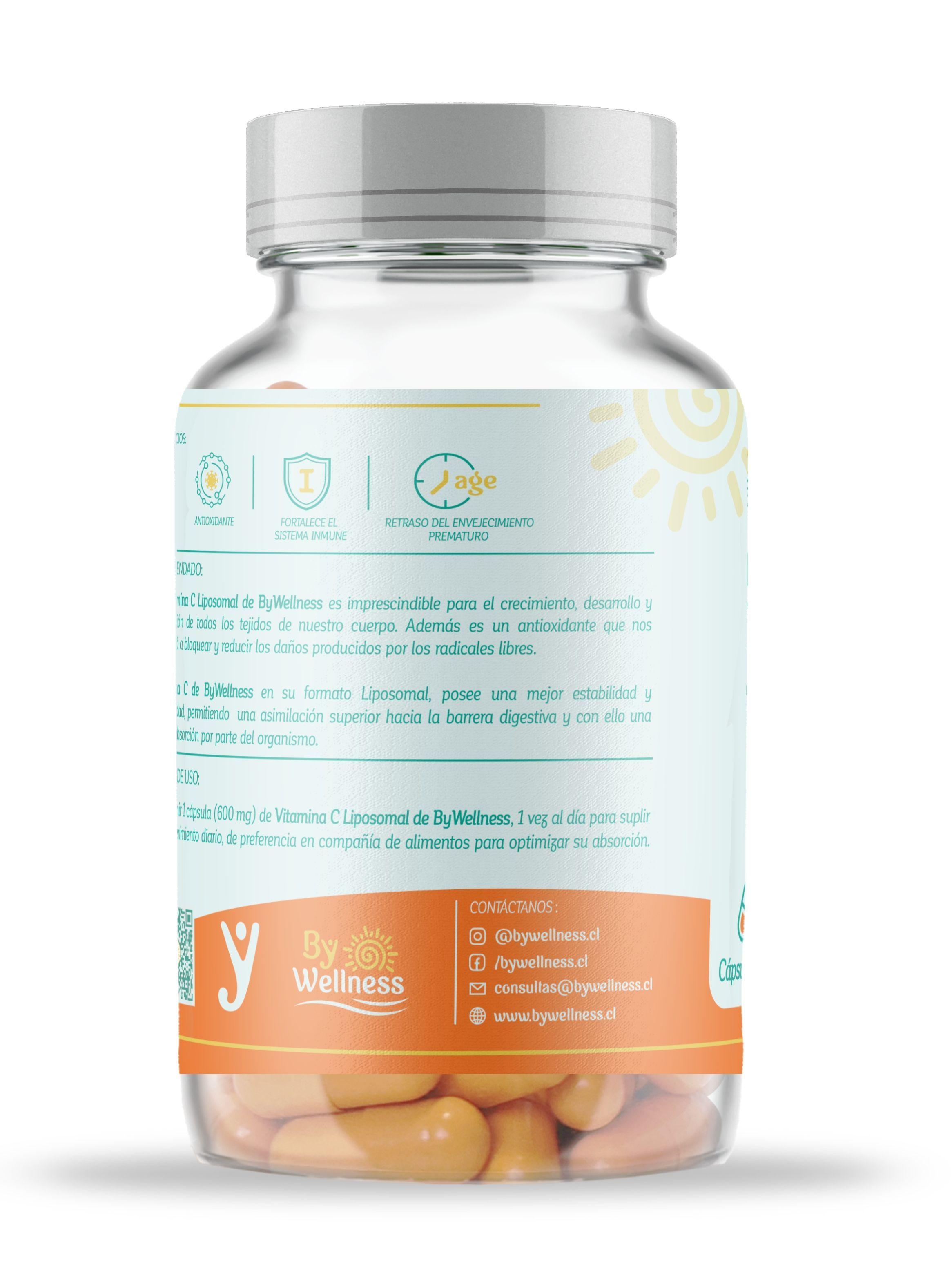 Vitamina C Liposomal, 100 capsulas, ByWellness-2