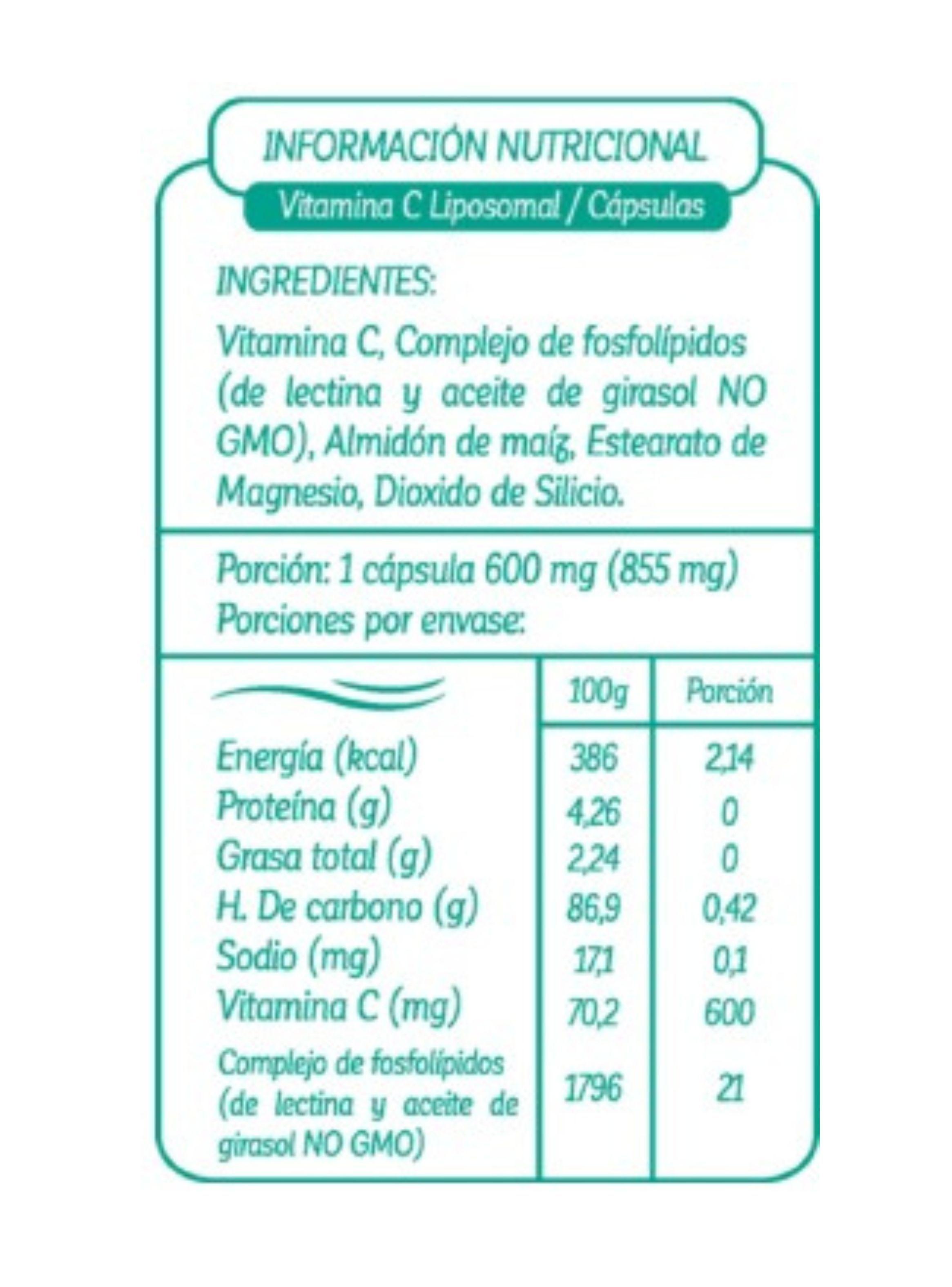 Vitamina C Liposomal, 100 capsulas, ByWellness-4