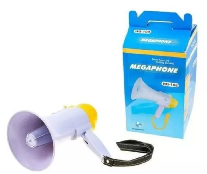 Megaphone Hq - 108 (20 Watts) color Blanco/Rojo-3