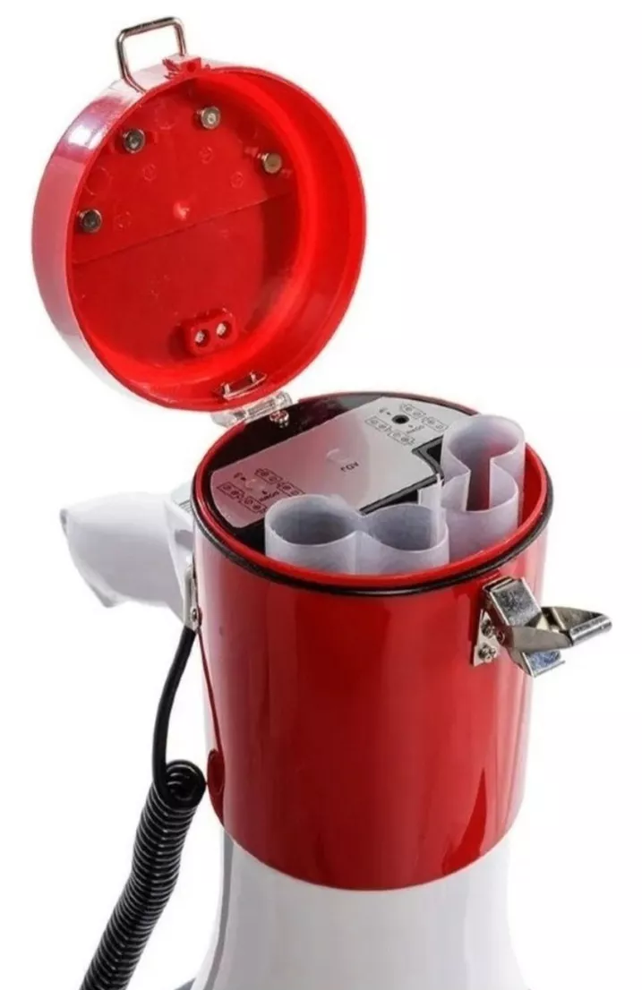 Megáfono Portátil Recargable Con Pilas-3