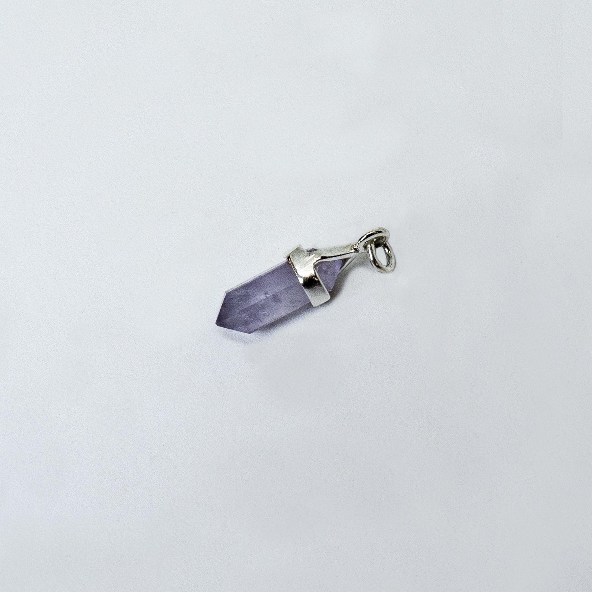 Colgante Aros Cuarzo Amatista 15 mm Plata Philippa Joyas-0