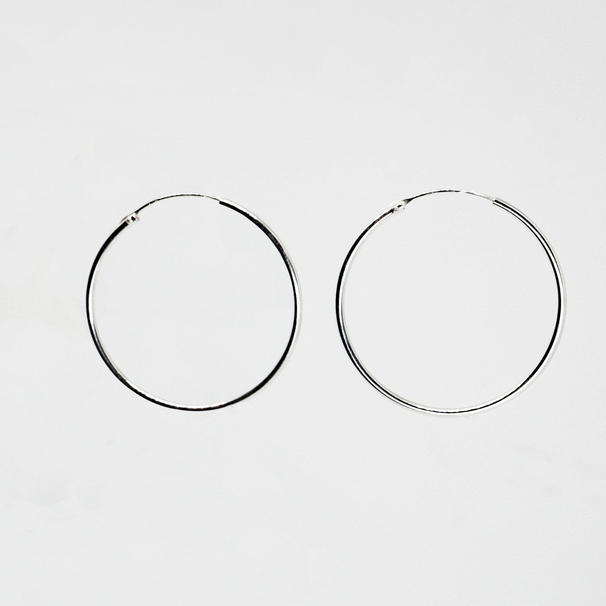 Argolla lisa 35 mm / 1.5 mm. Plata Philippa Joyas-0