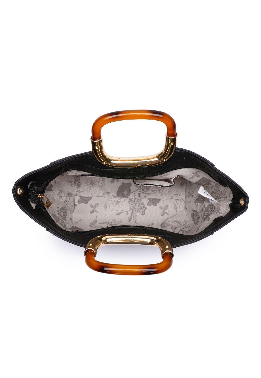 Cartera Bolsillo Frontal Manilla Carey Negro 27444 Sei-2