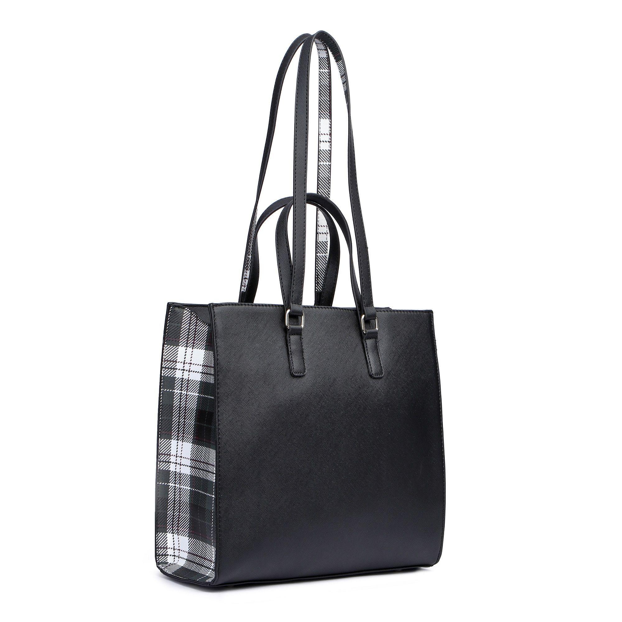 Cartera Clasic Tela Escoces Negro 27430 Sei-1