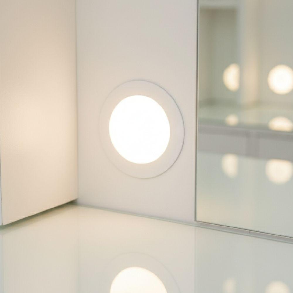 Tocador Hollywood repisero luz empotrada 9 cajones -5