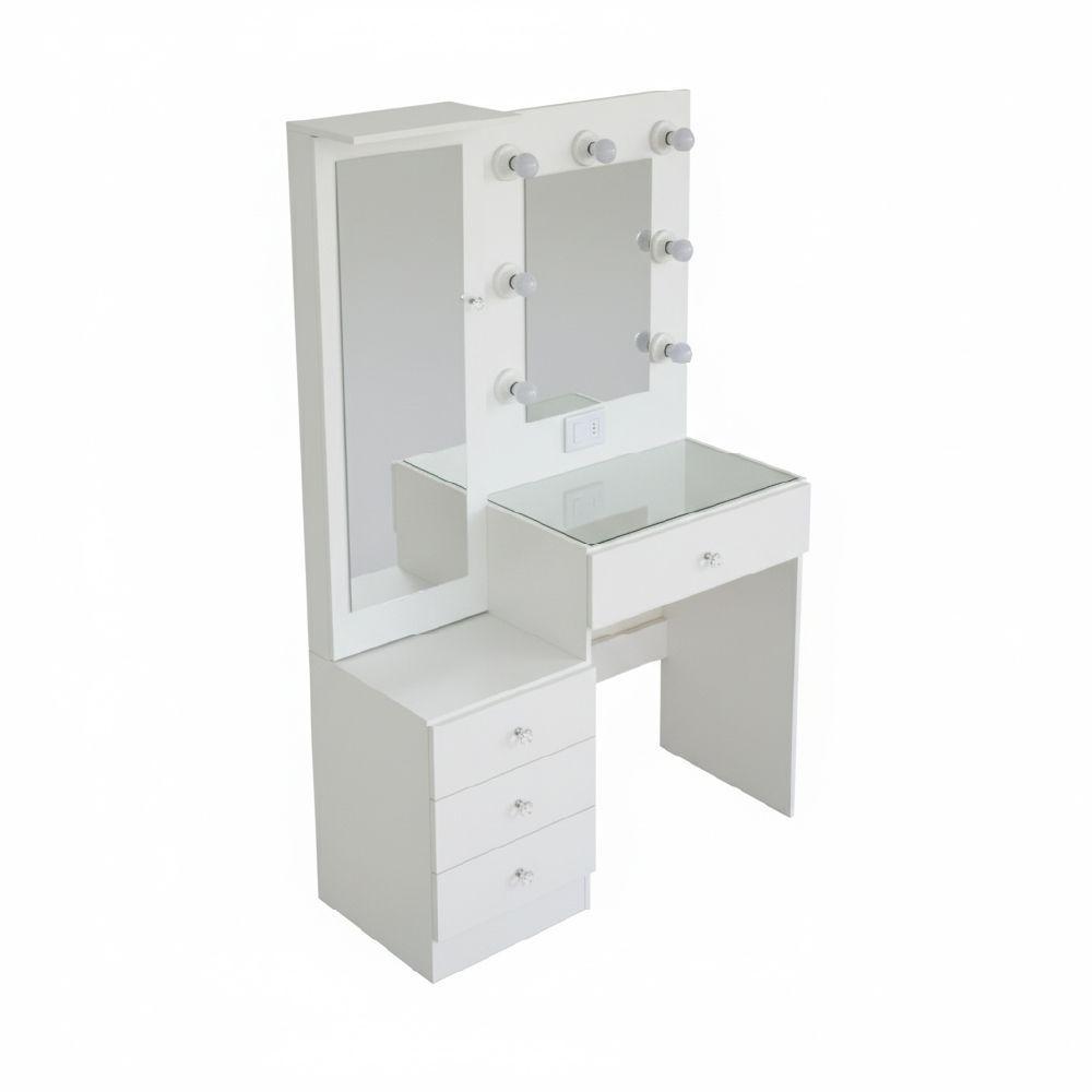 Tocador Hollywood doble espejo 4 cajones-3