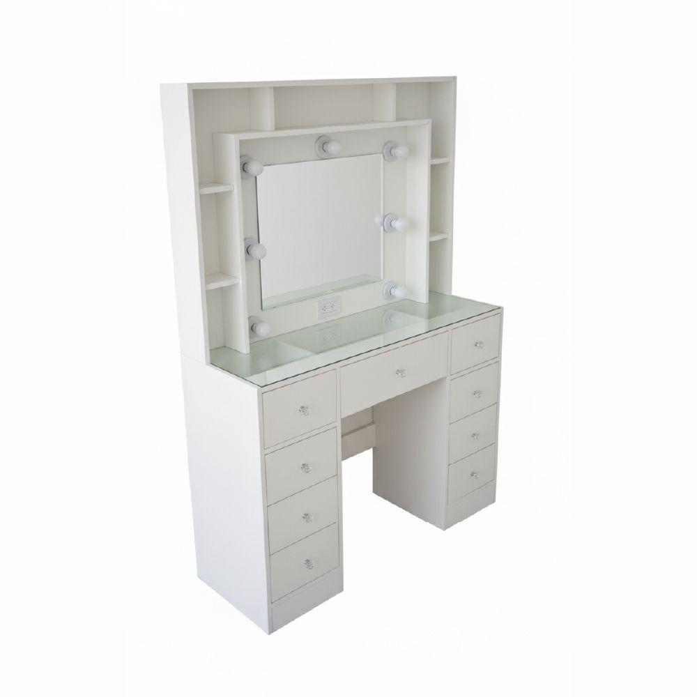 Tocador Hollywood repisero 9 cajones-2