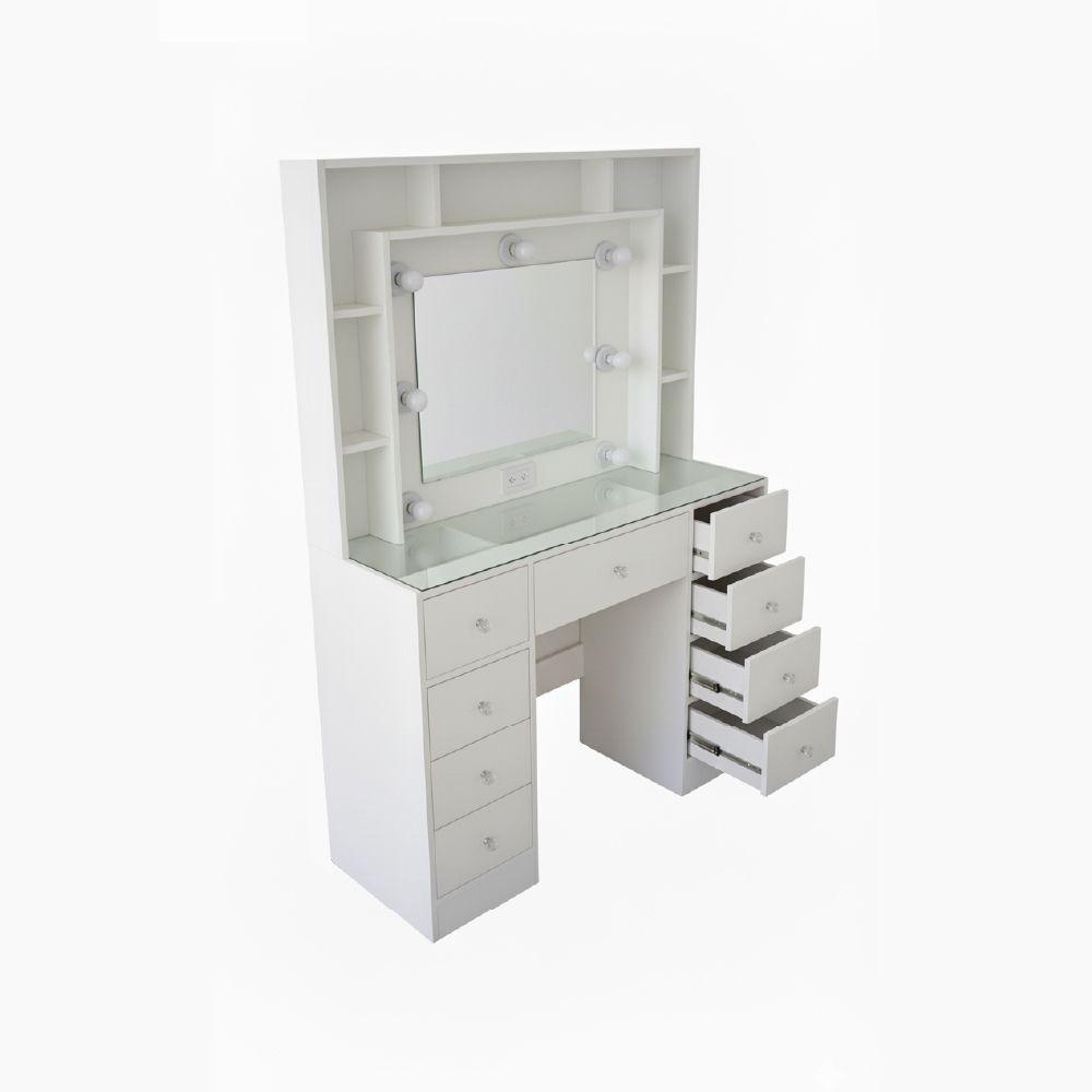 Tocador Hollywood repisero 9 cajones-3